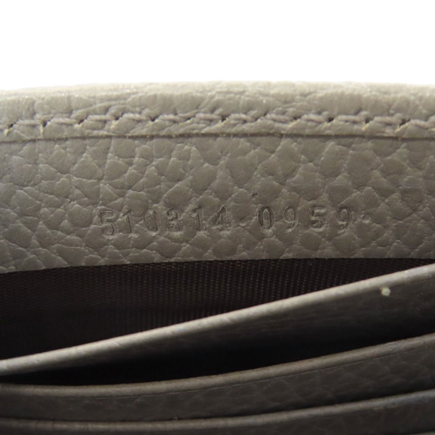 Gucci Wallet on Chain, Grey, Leather, clutch