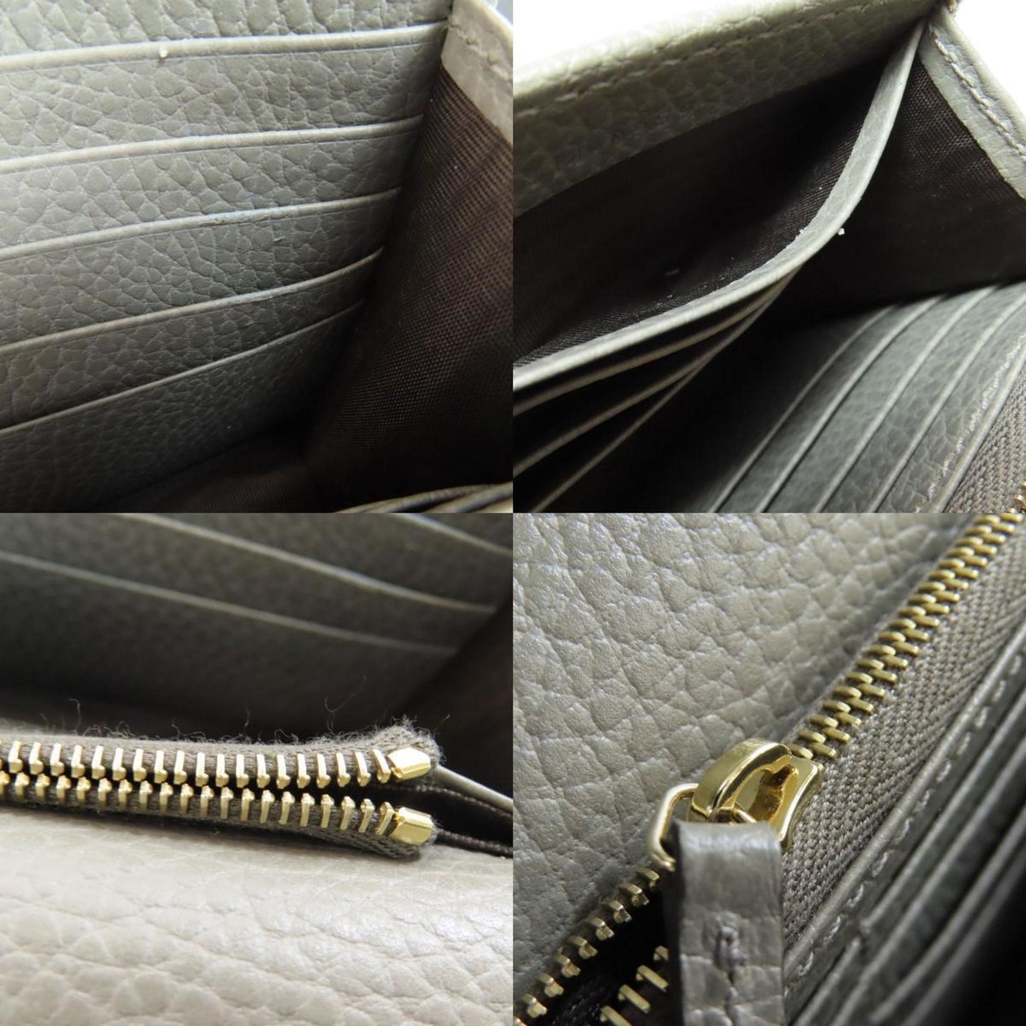 Gucci Wallet on Chain, Grey, Leather, clutch