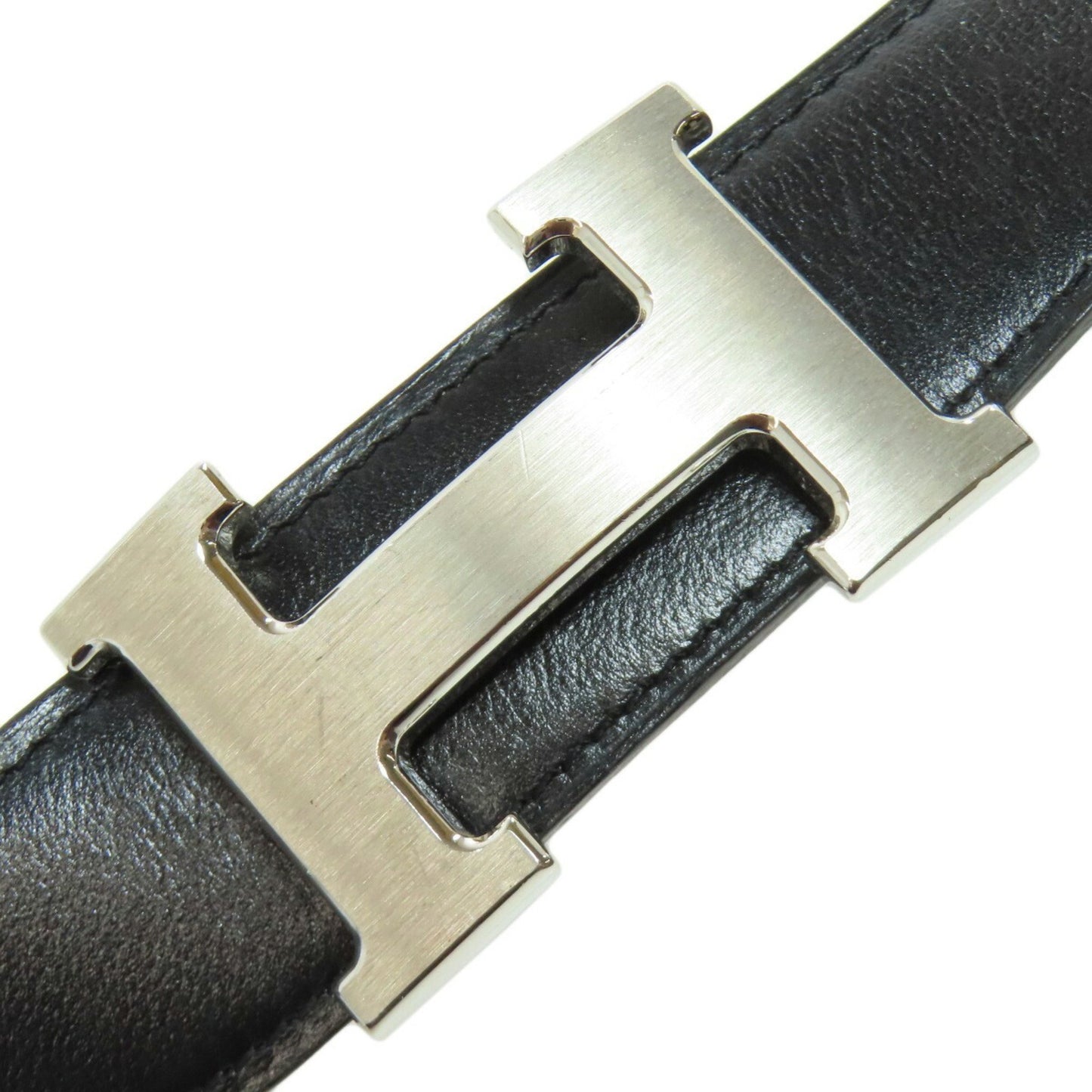 Hermès Constance, Silver, Leather, belt