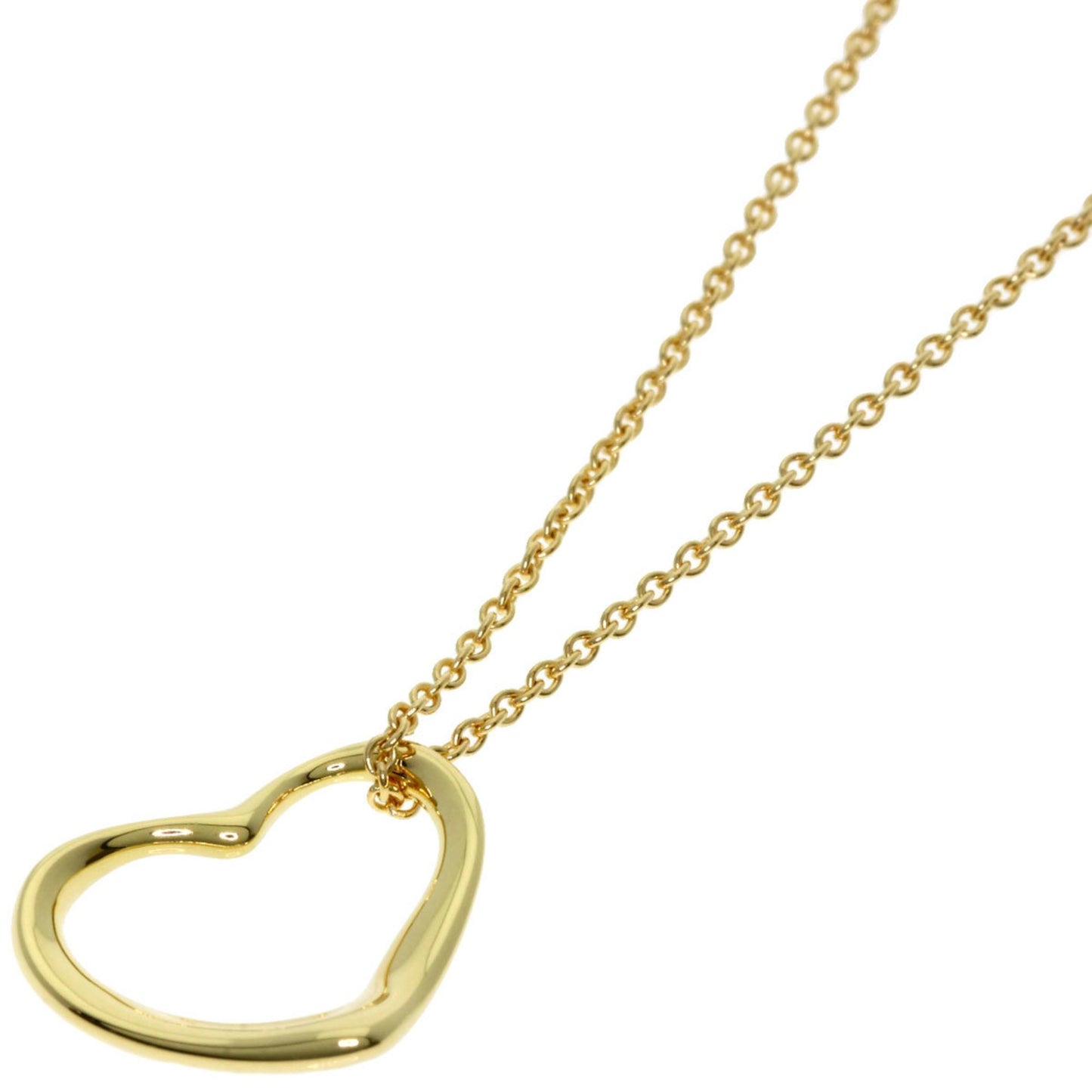 Tiffany & Co Open Heart, Gold, Yellow Gold, necklace