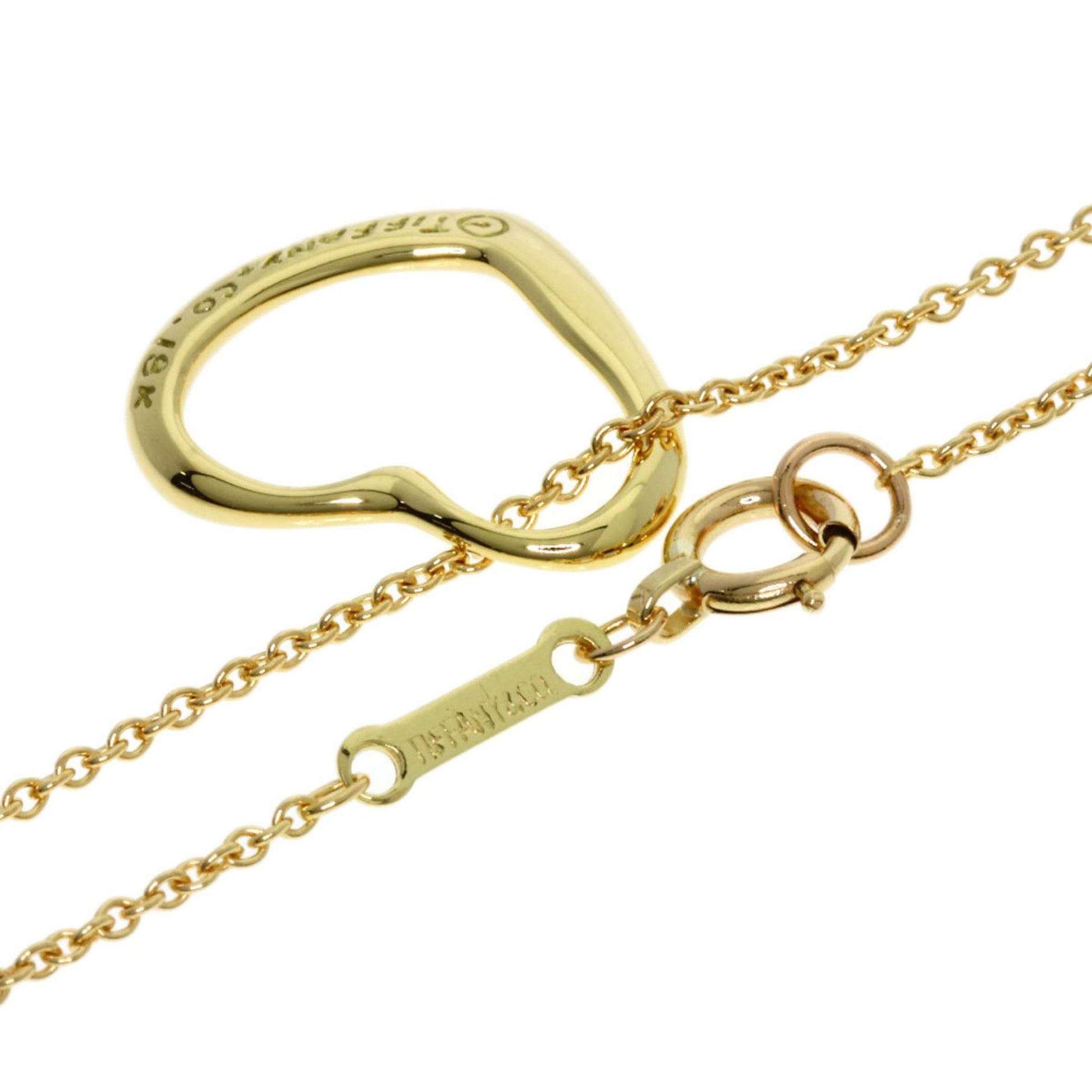 Tiffany & Co Open Heart, Gold, Yellow Gold, necklace