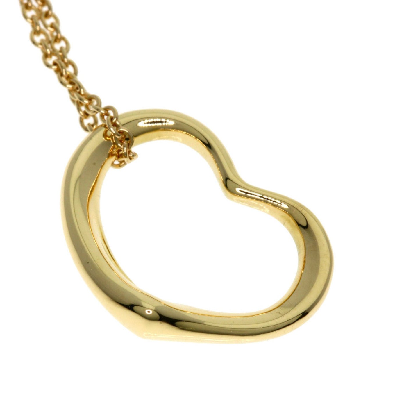 Tiffany & Co Open Heart, Gold, Yellow Gold, necklace