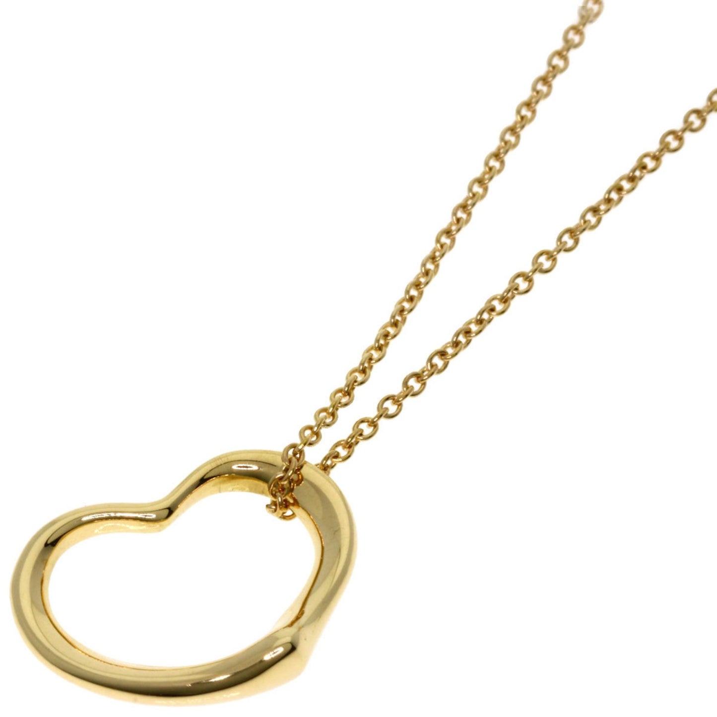 Tiffany & Co Open Heart, Gold, Yellow Gold, necklace