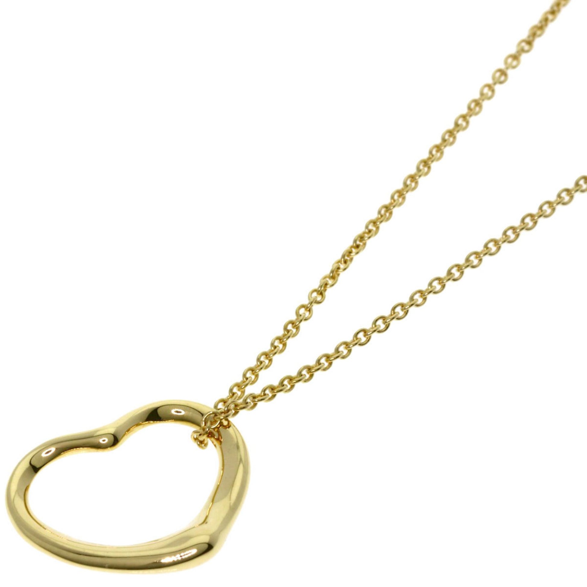 Tiffany & Co Open Heart, Gold, Yellow Gold, necklace