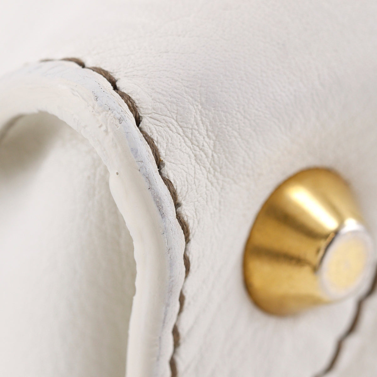 Miu Miu Madras Shoulder Leather, Beige, Leather, Crossbody Bag