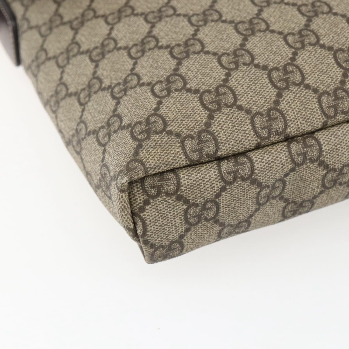 Gucci Flap Messenger GG Coated Canvas, Beige, Canvas, Shoulder Bag