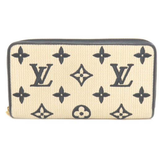 Louis Vuitton Zippy wallet, Beige, Cotton, wallet