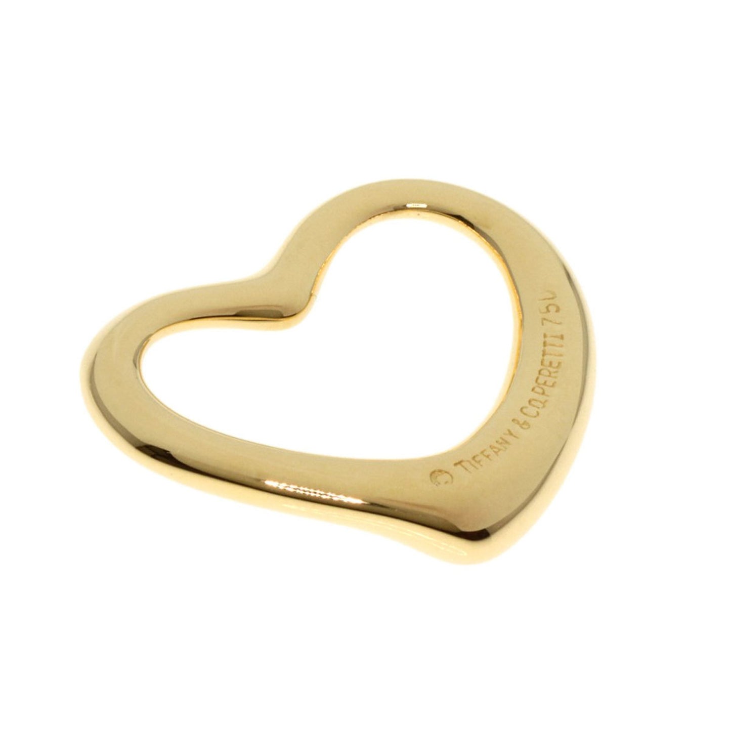 Tiffany & Co Open Heart, Gold, Yellow Gold, pendant