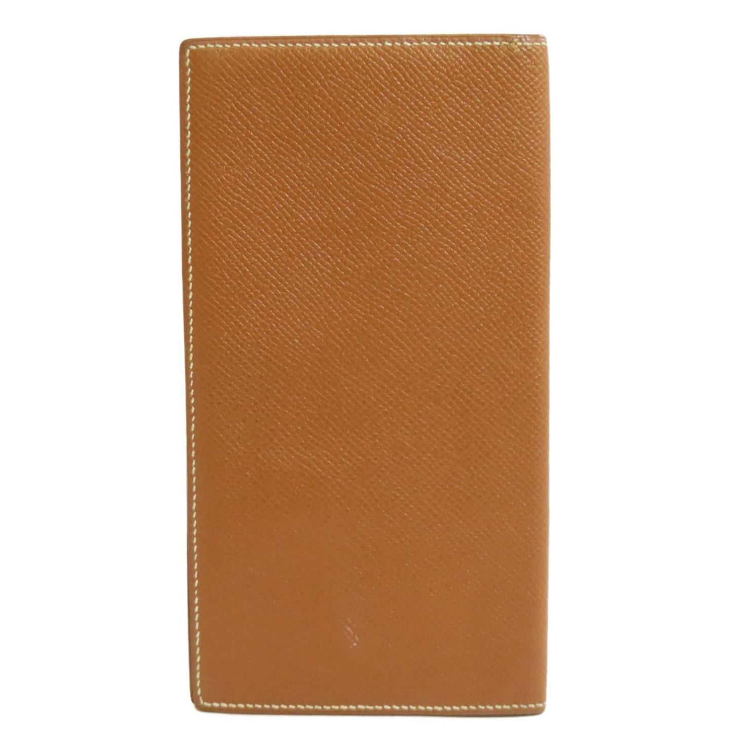 Hermès Fleming, Gold, Leather, wallet