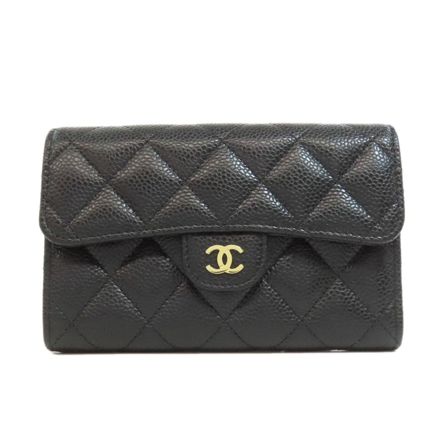 Chanel Classic Flap, Black, Leather, wallet