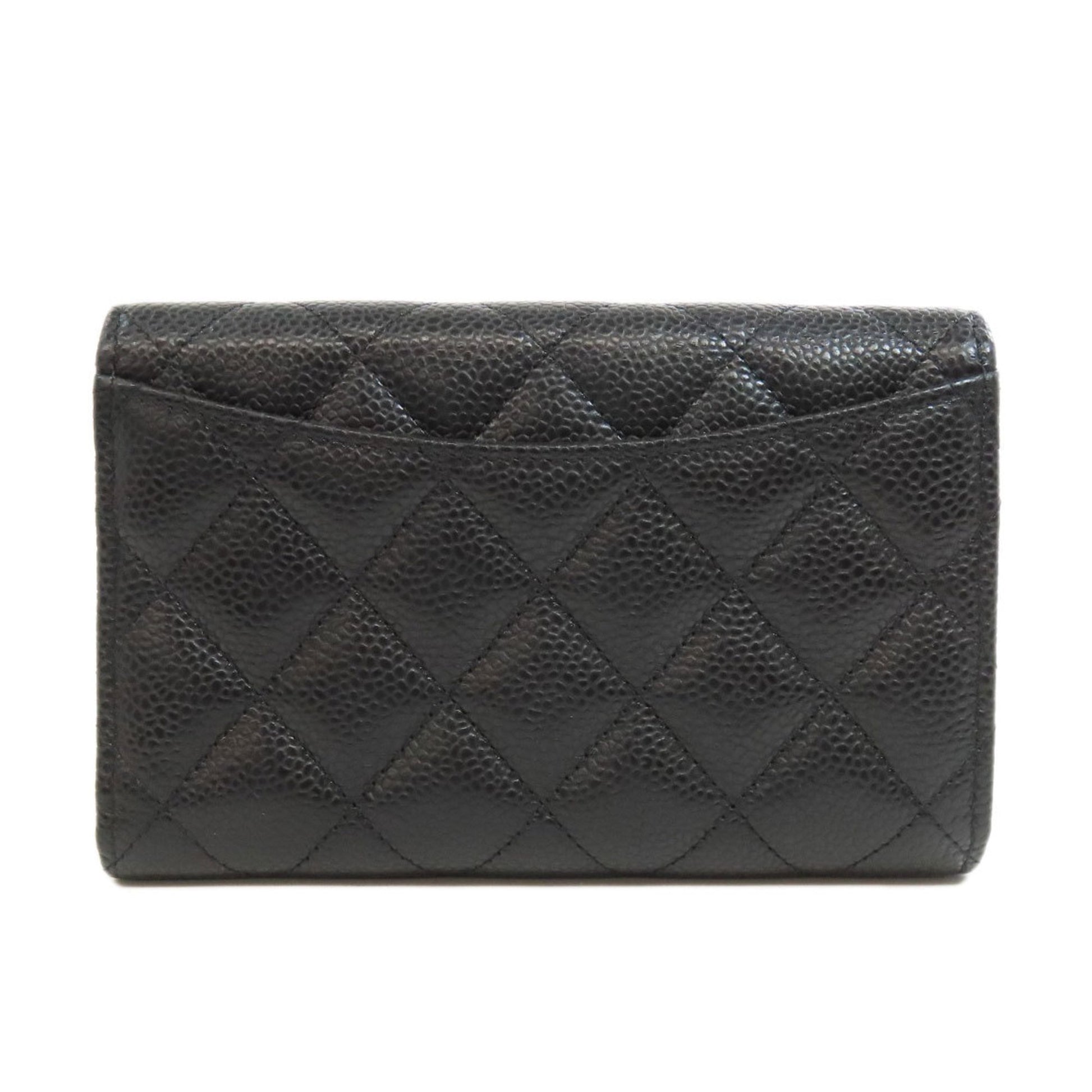 Chanel Classic Flap, Black, Leather, wallet