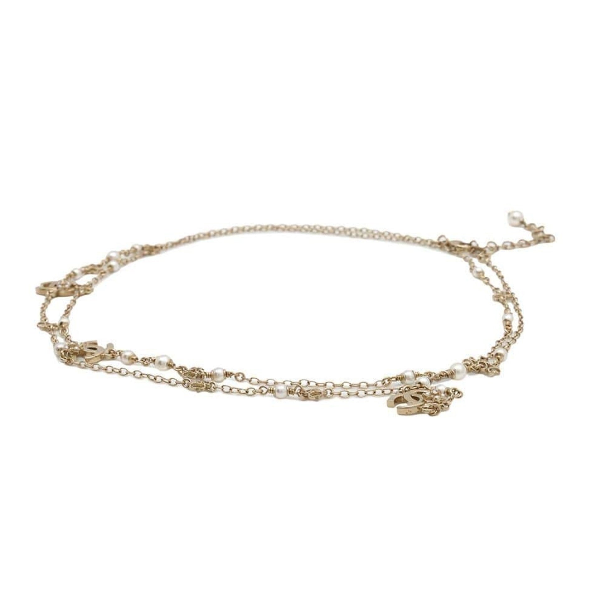 Chanel Coco Mark, Gold, Metal, necklace