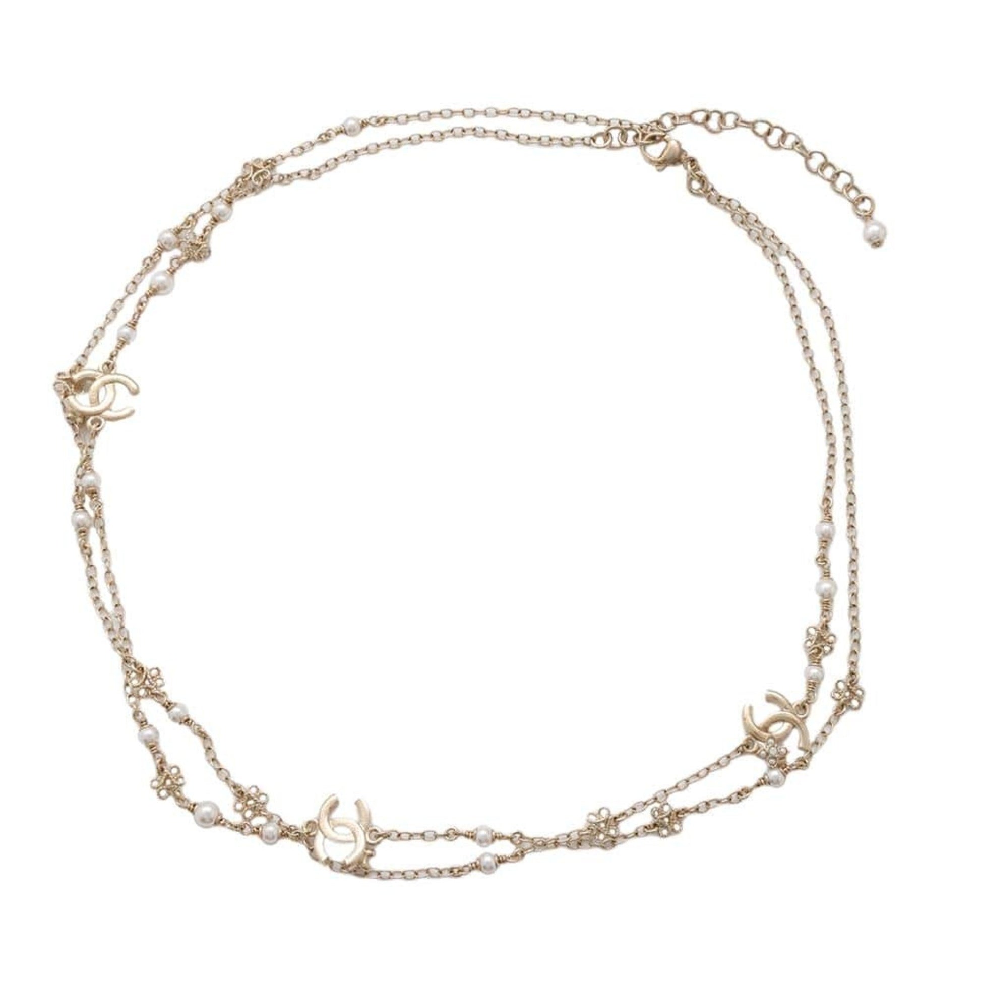 Chanel Coco Mark, Gold, Metal, necklace