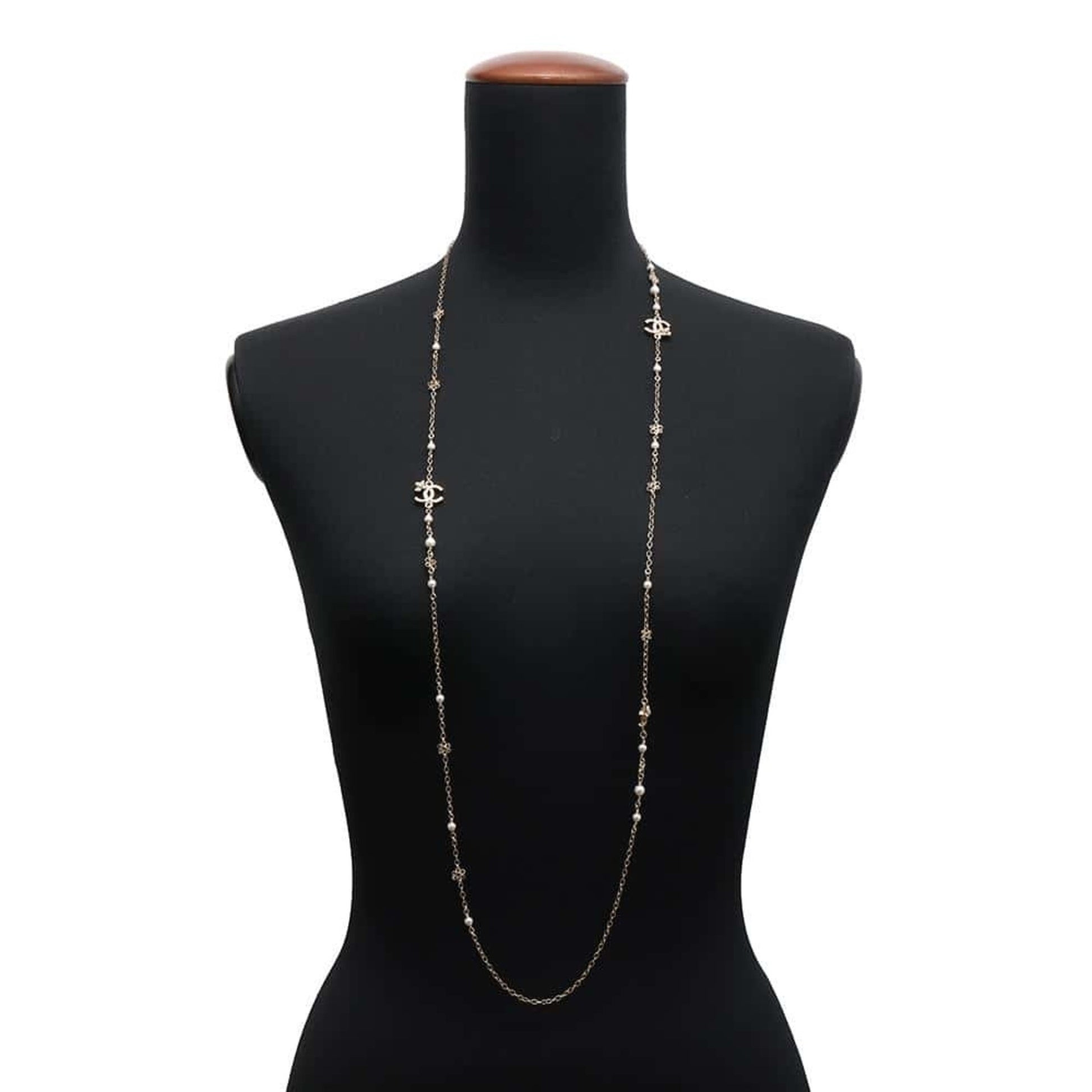 Chanel Coco Mark, Gold, Metal, necklace