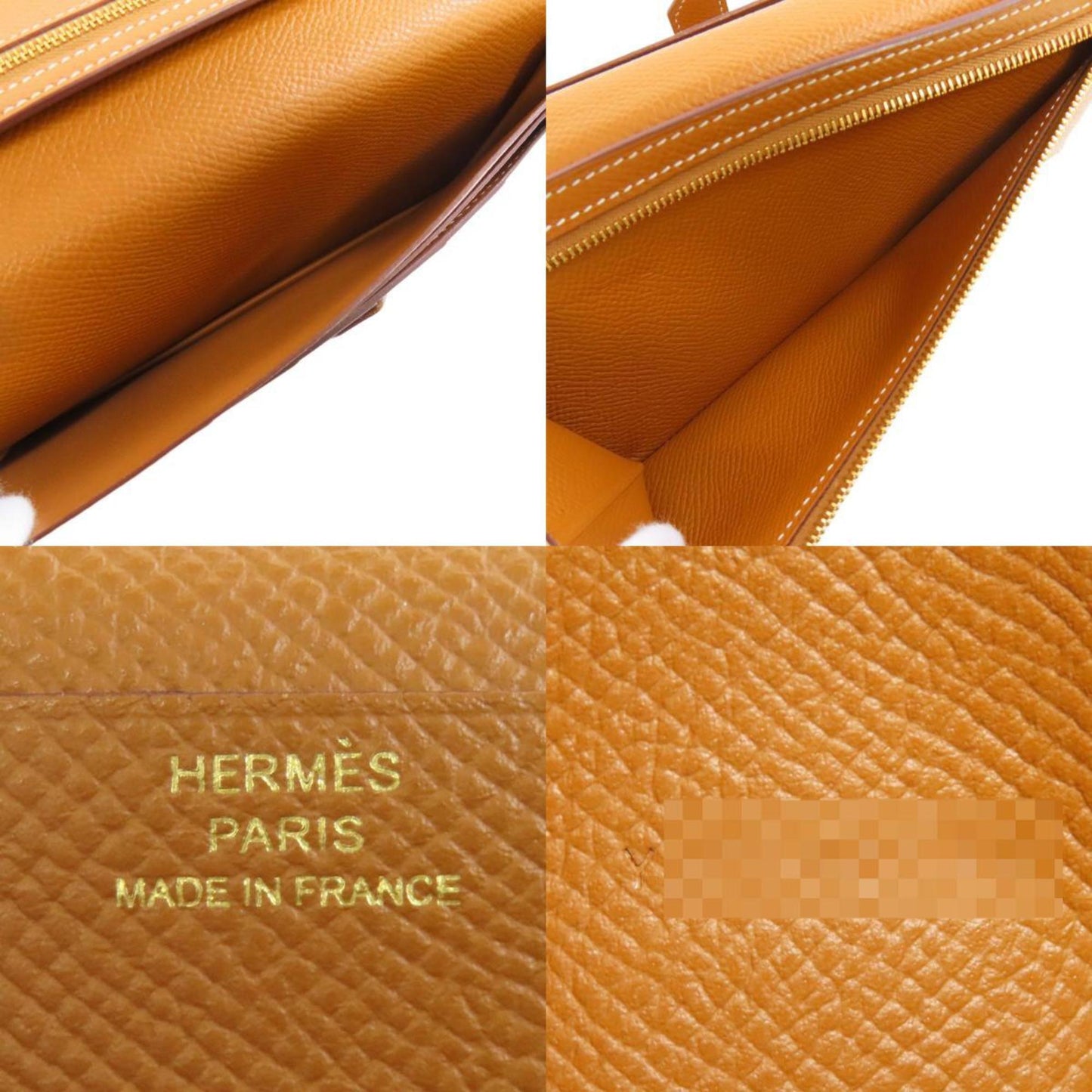 Hermès Béarn, Brown, Leather, wallet