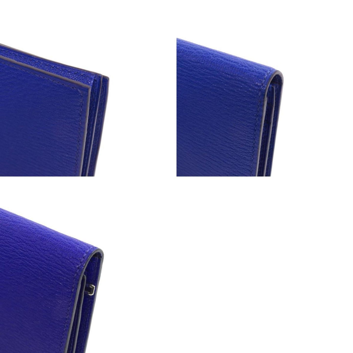 Hermès Béarn, Navy, Leather, wallet