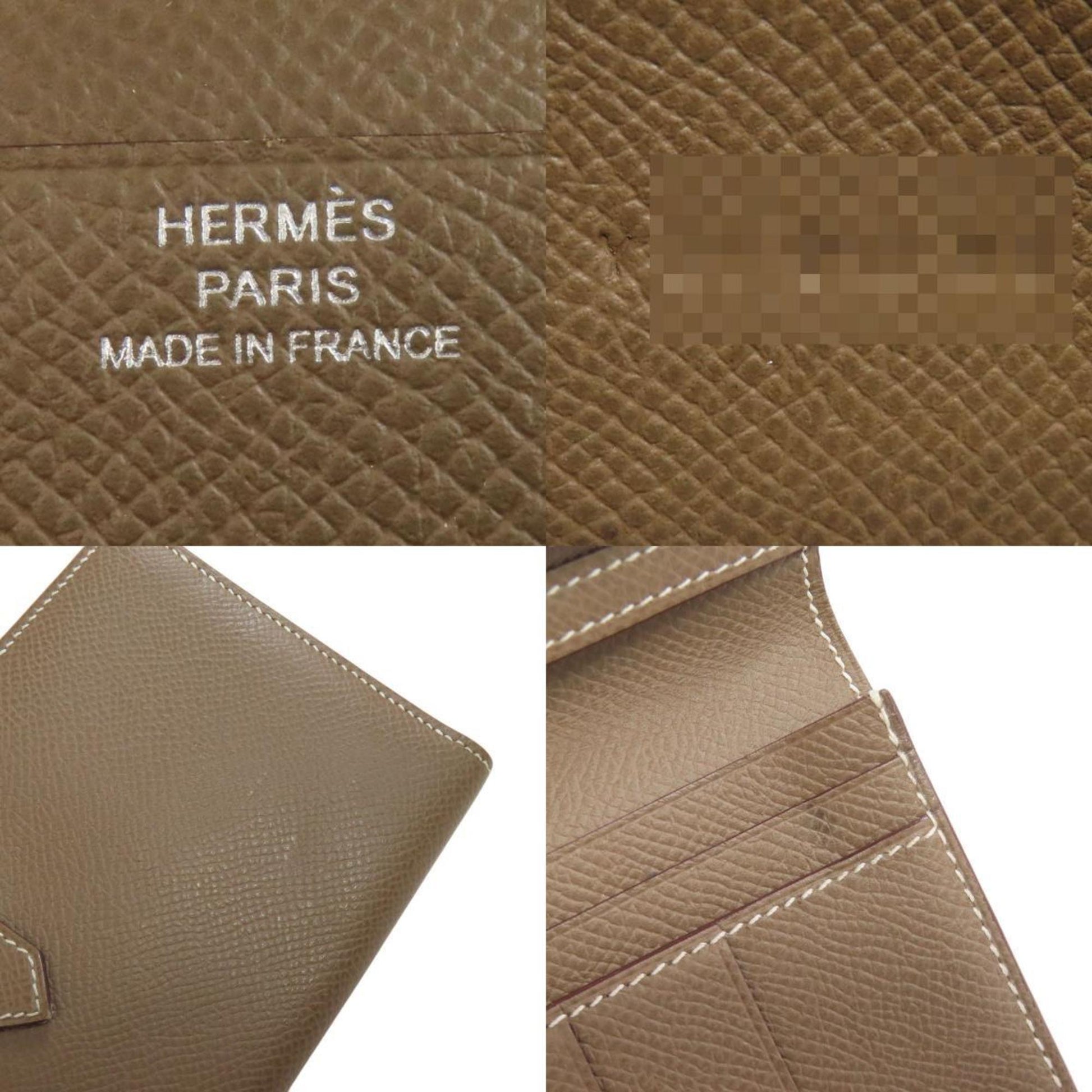 Hermès Béarn, Brown, Leather, wallet