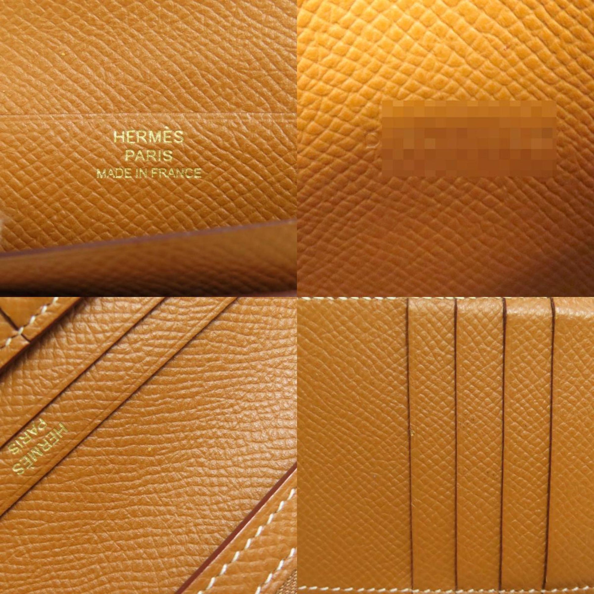 Hermès Béarn, Camel, Leather, wallet