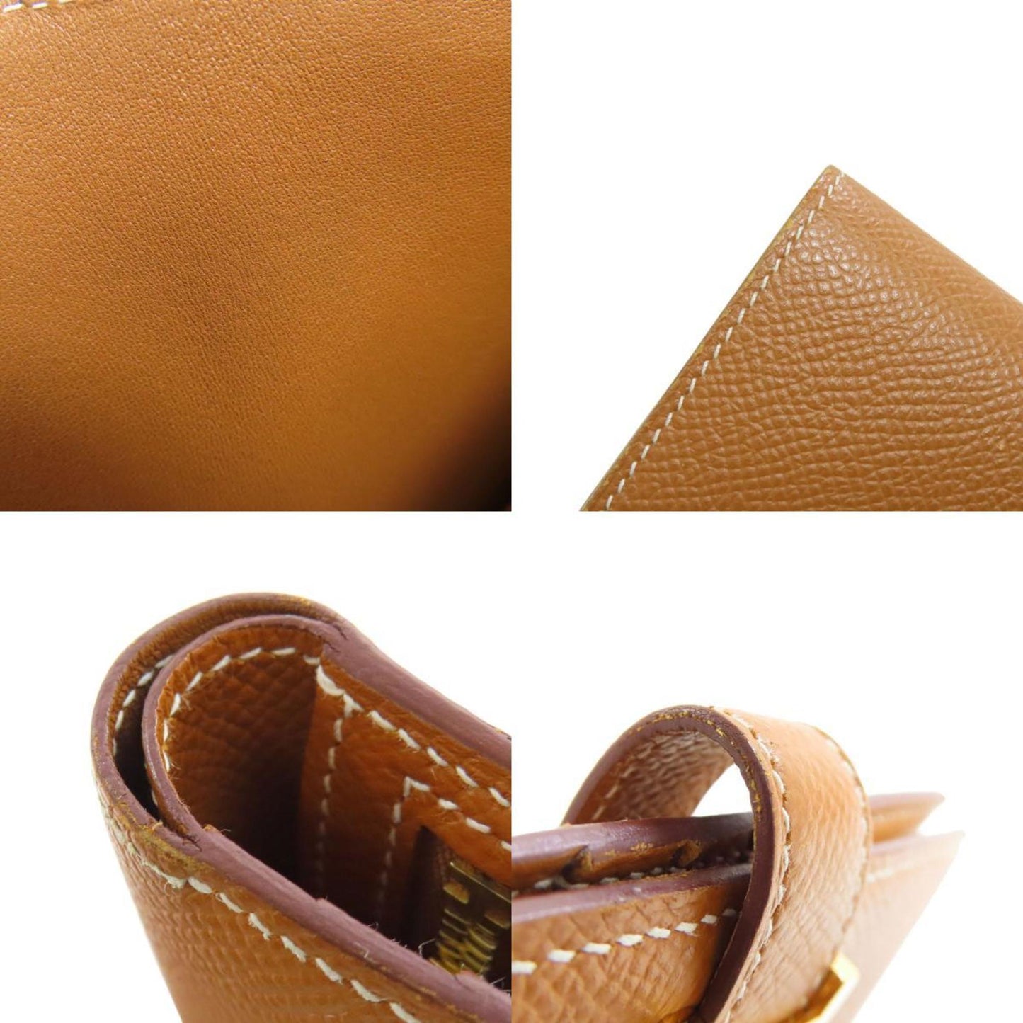 Hermès Béarn, Camel, Leather, wallet