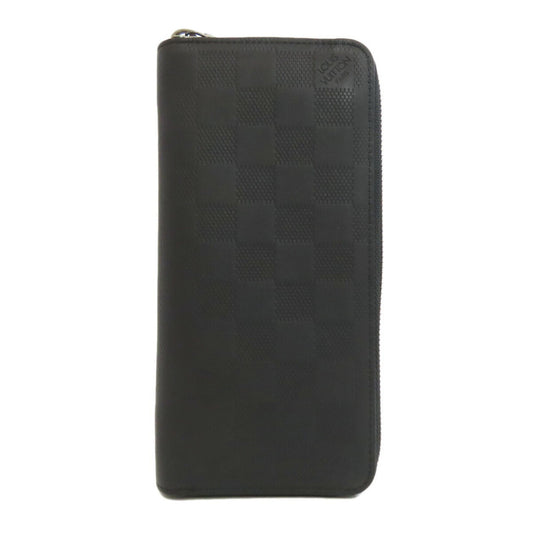 Louis Vuitton Zippy Wallet Vertical, Black, Leather, wallet