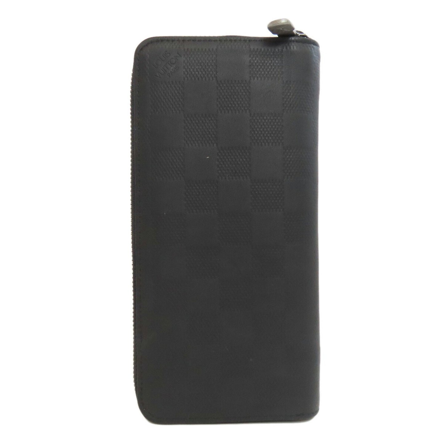 Louis Vuitton Zippy Wallet Vertical, Black, Leather, wallet