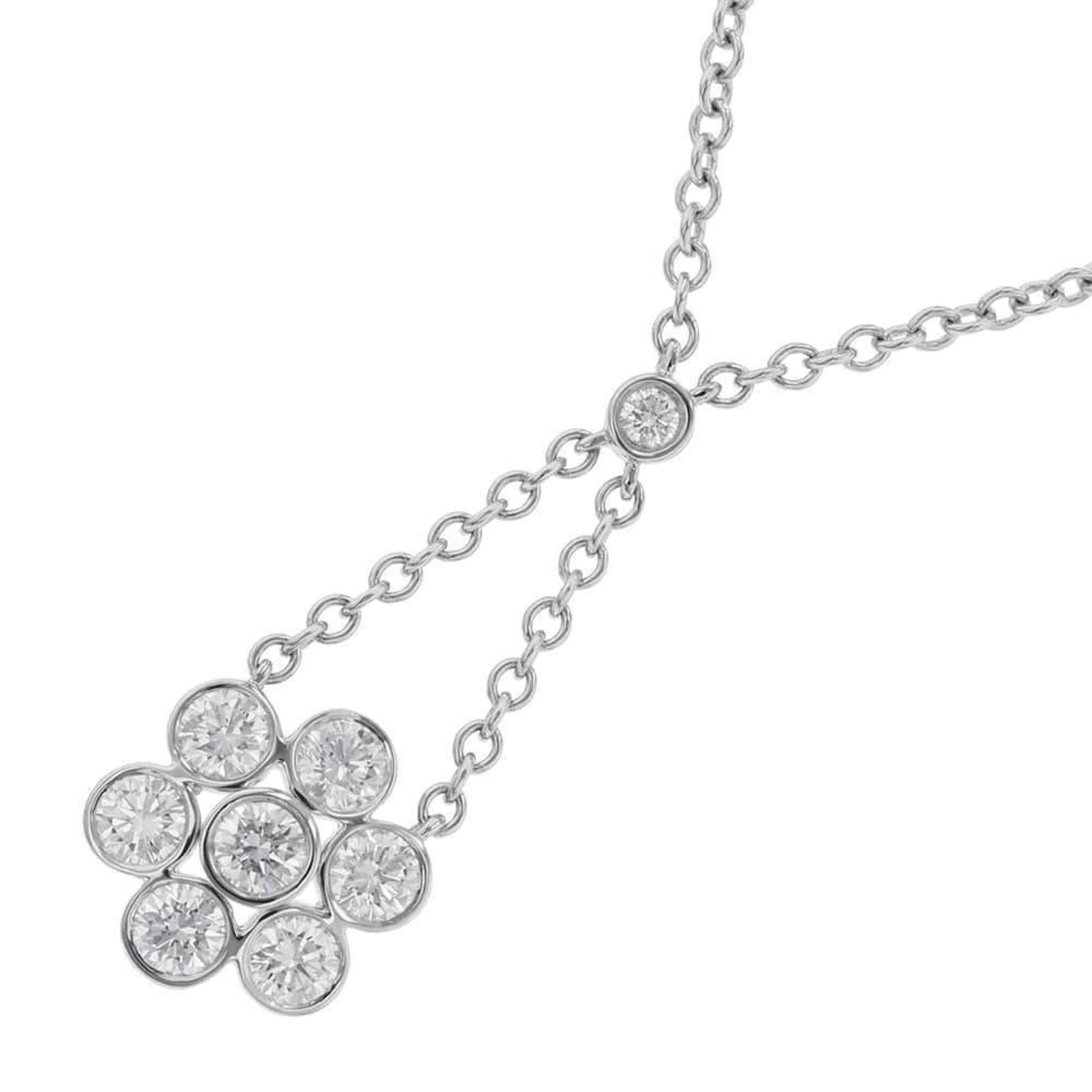 Tiffany & Co Garden flower, Silver, Platinum, necklace