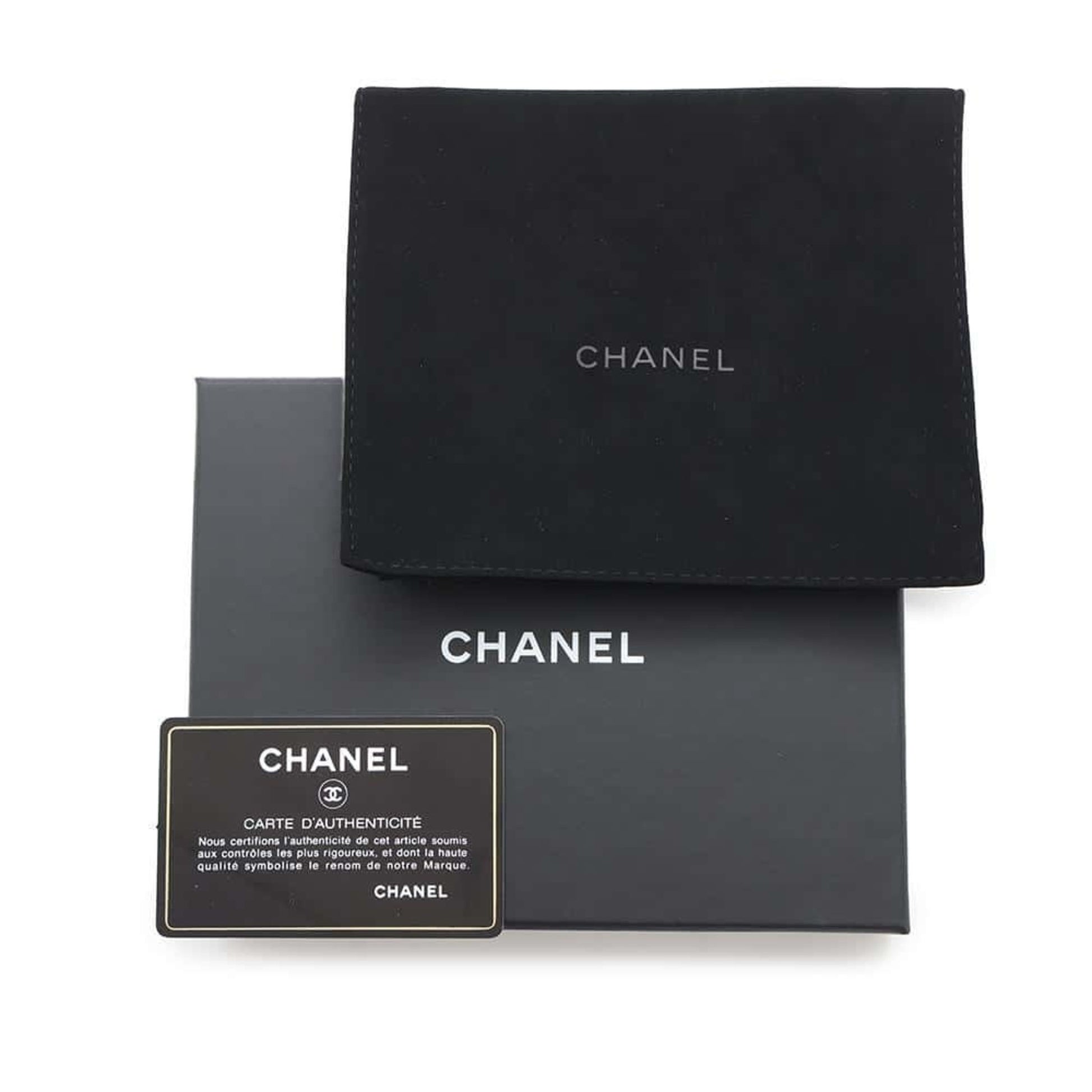 Chanel Matelassé, Black, Leather, wallet