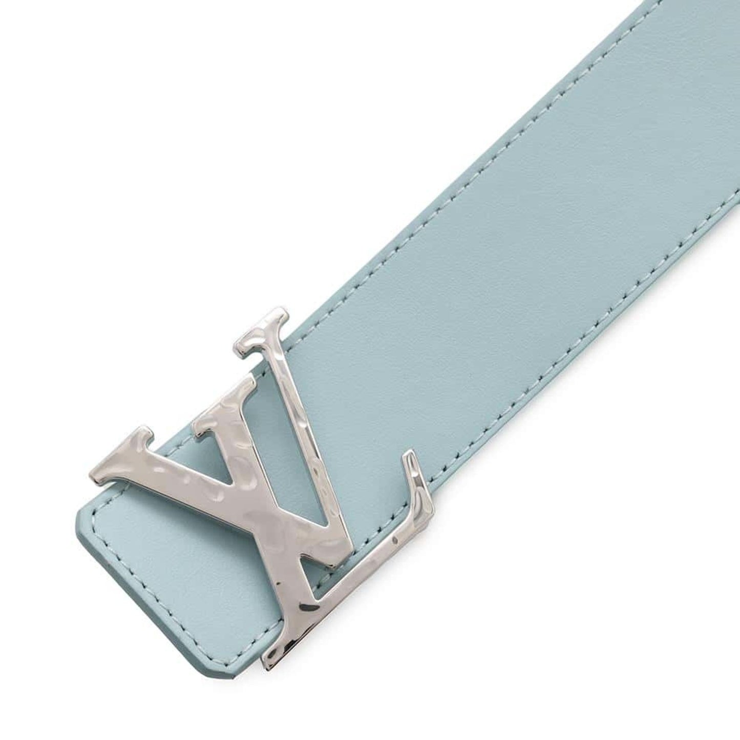 Louis Vuitton LV Initiales, Blue, Leather, belt