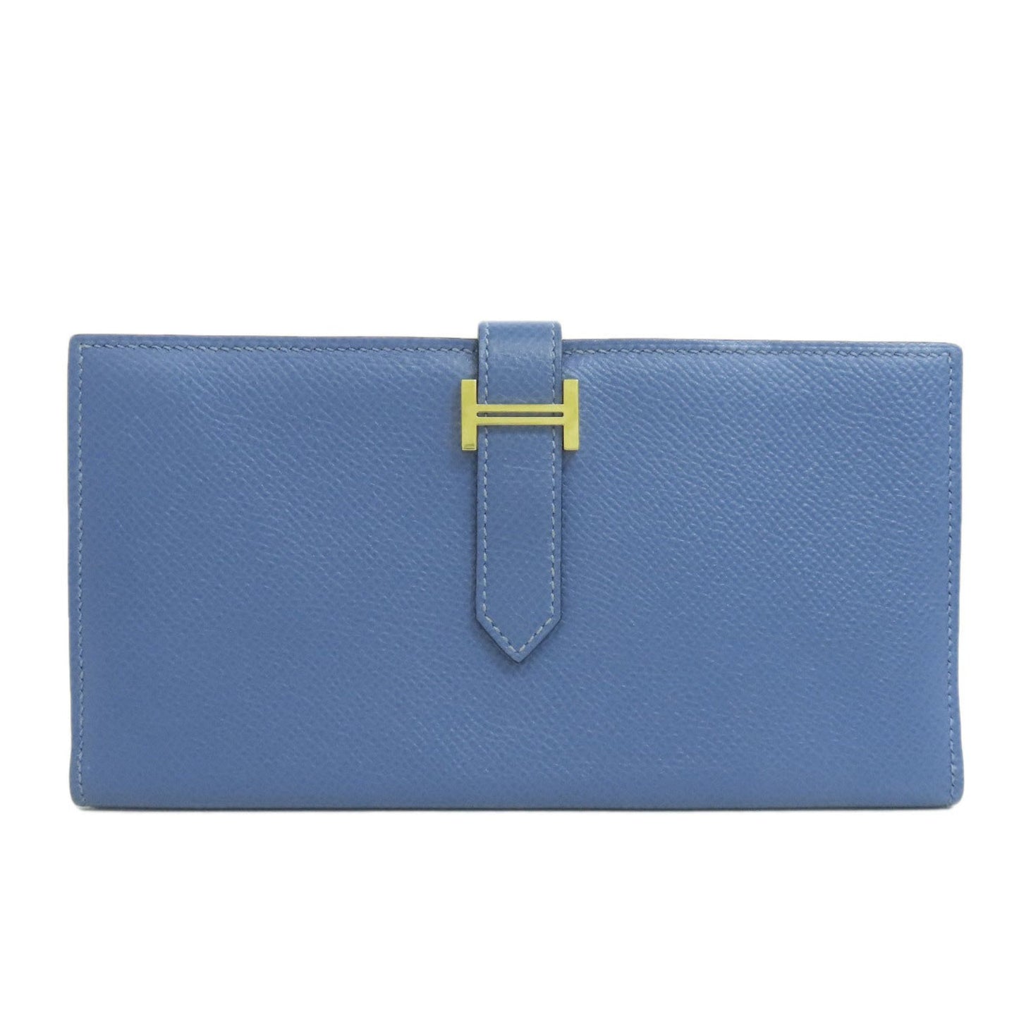 Hermès Béarn, Blue, Leather, wallet