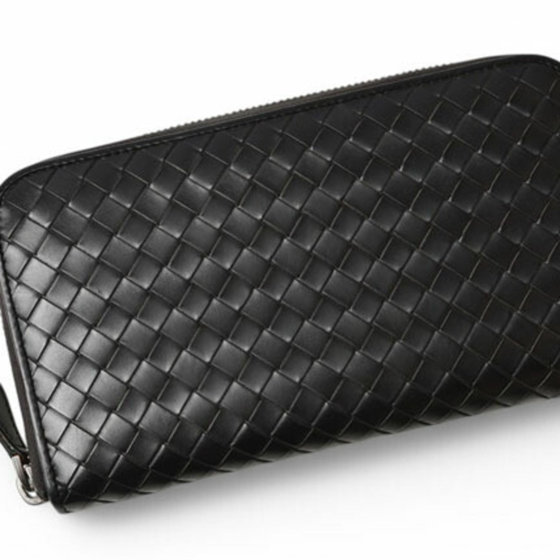 Bottega Veneta Zip around wallet, Black, Leather, wallet