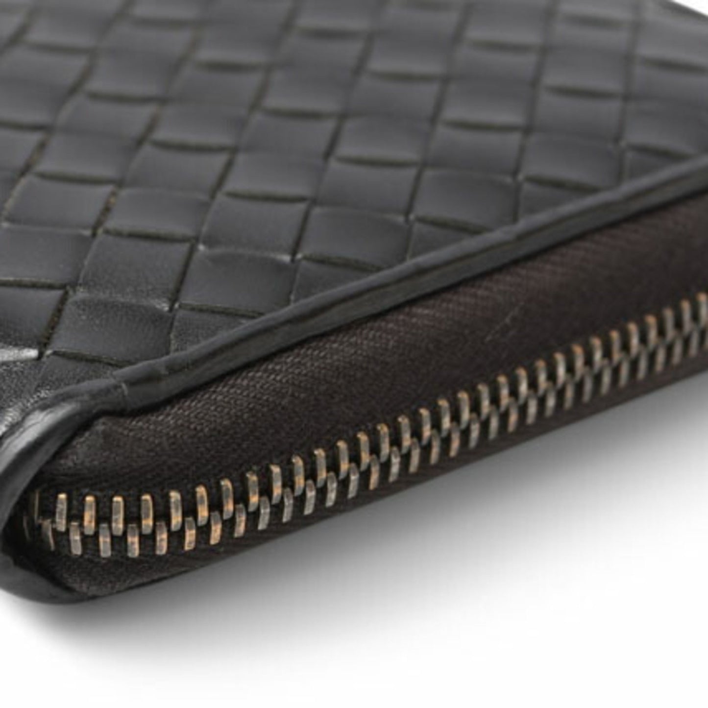 Bottega Veneta Zip around wallet, Black, Leather, wallet