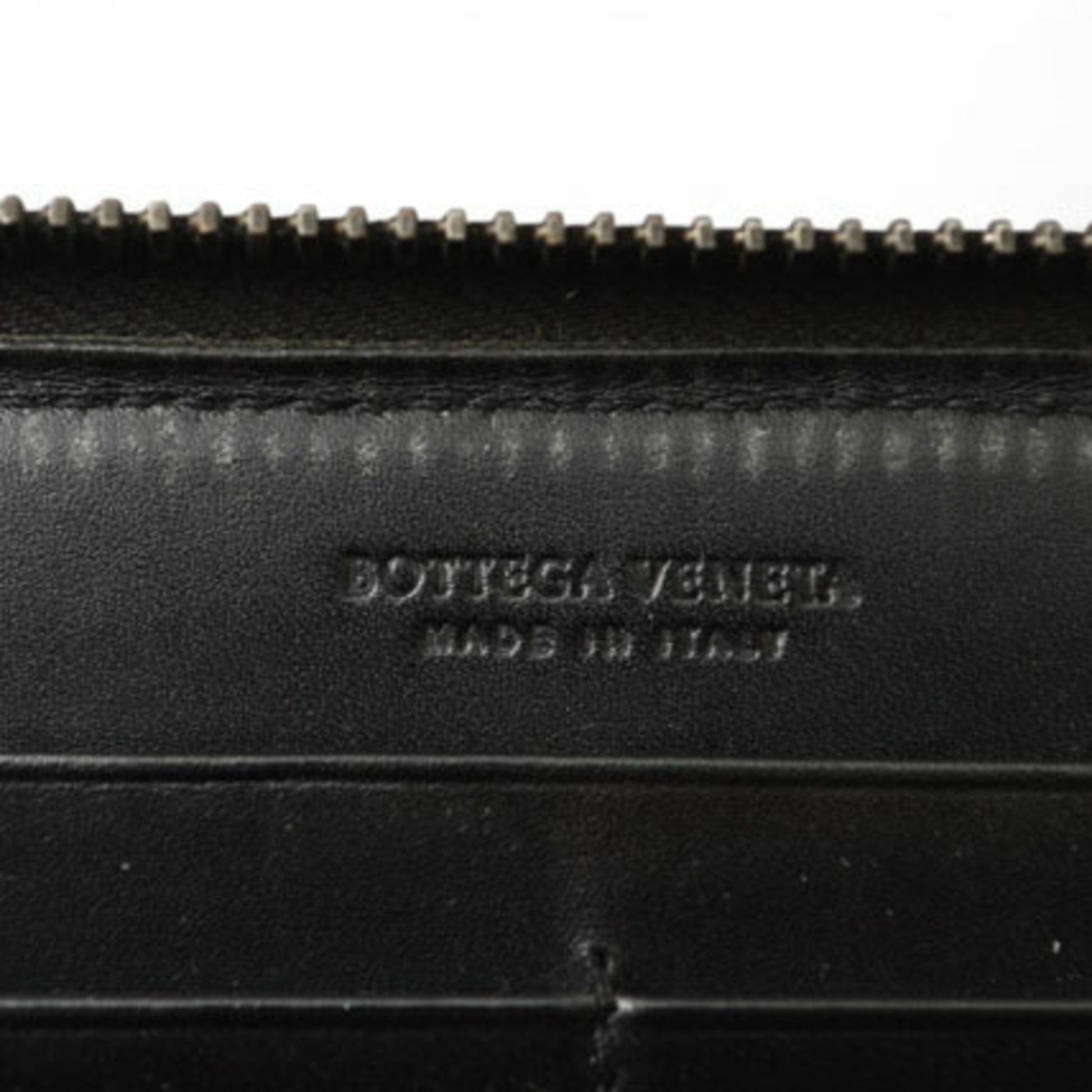 Bottega Veneta Zip around wallet, Black, Leather, wallet