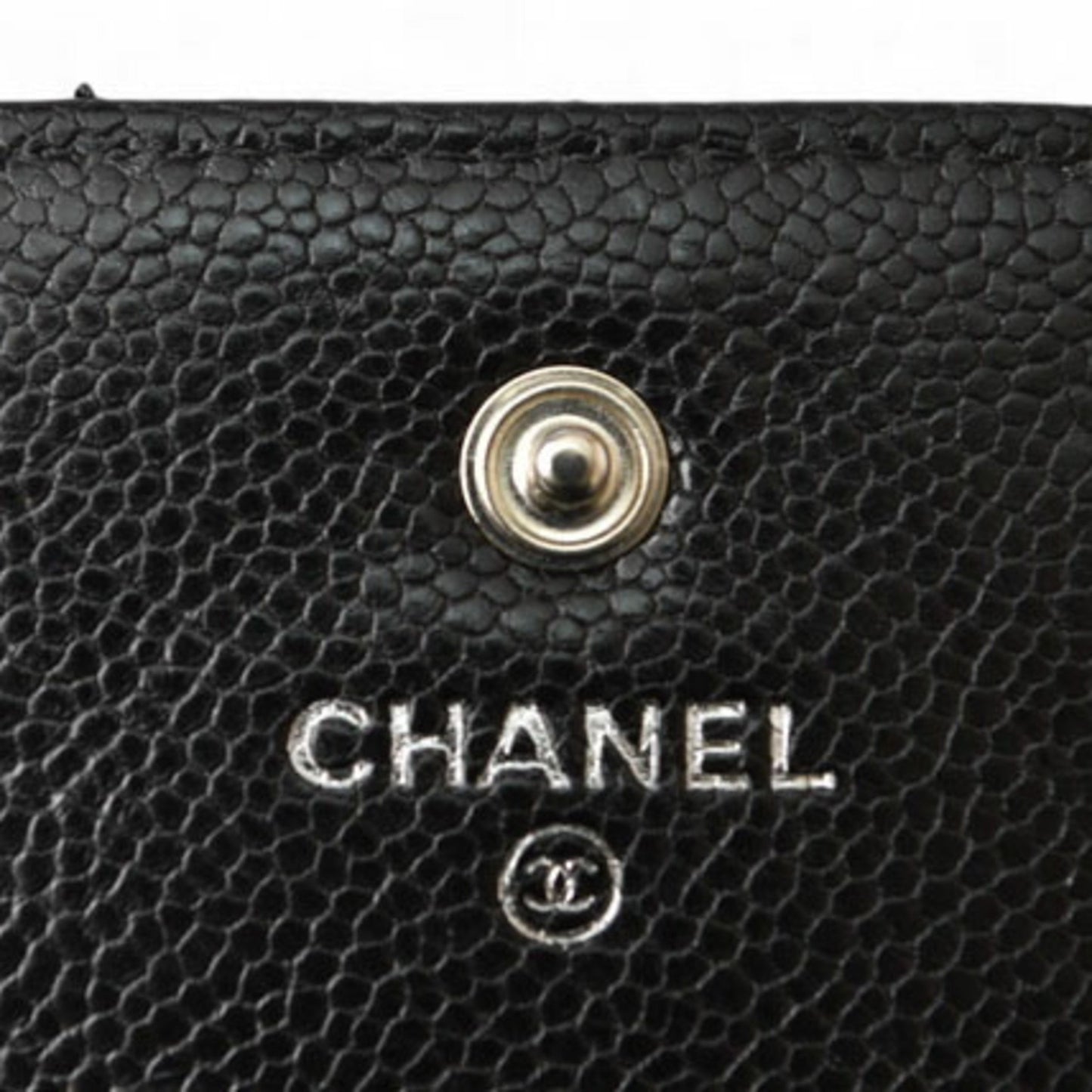 Chanel, Black, Leather, wallet