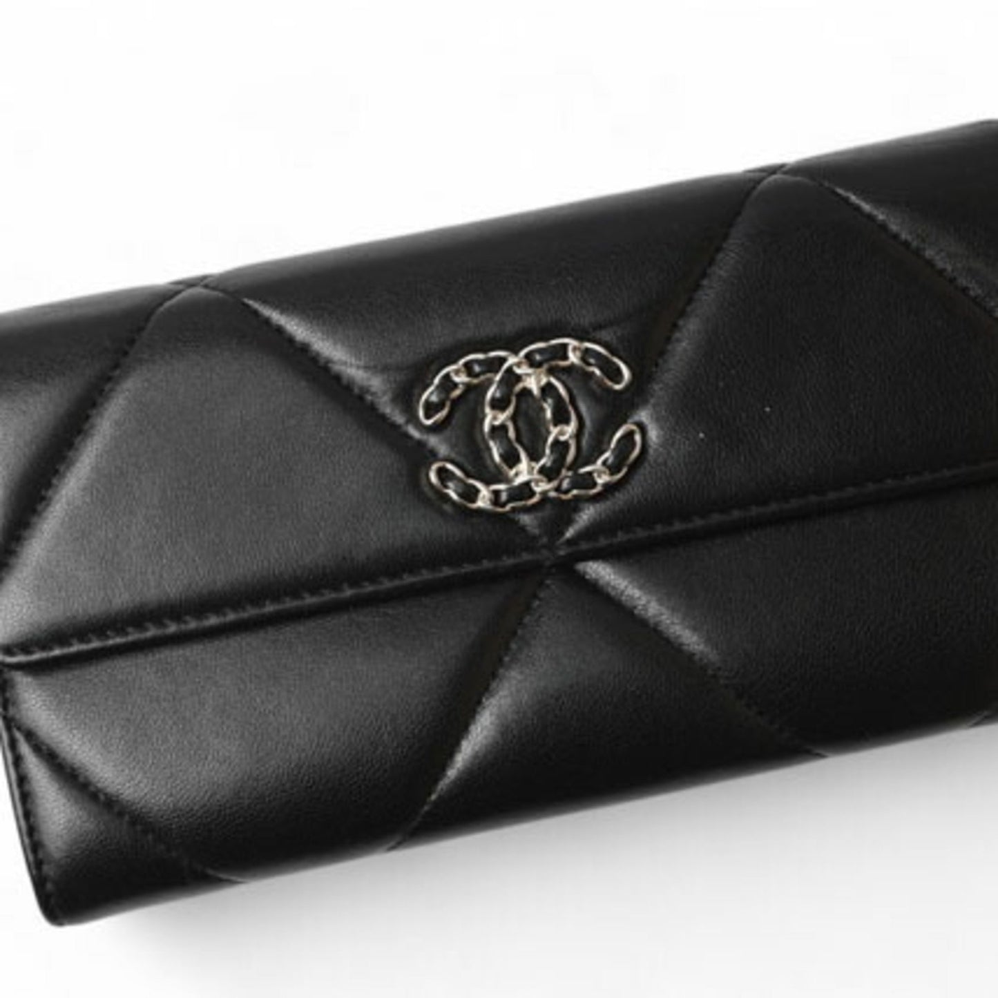 Chanel, Black, Leather, wallet