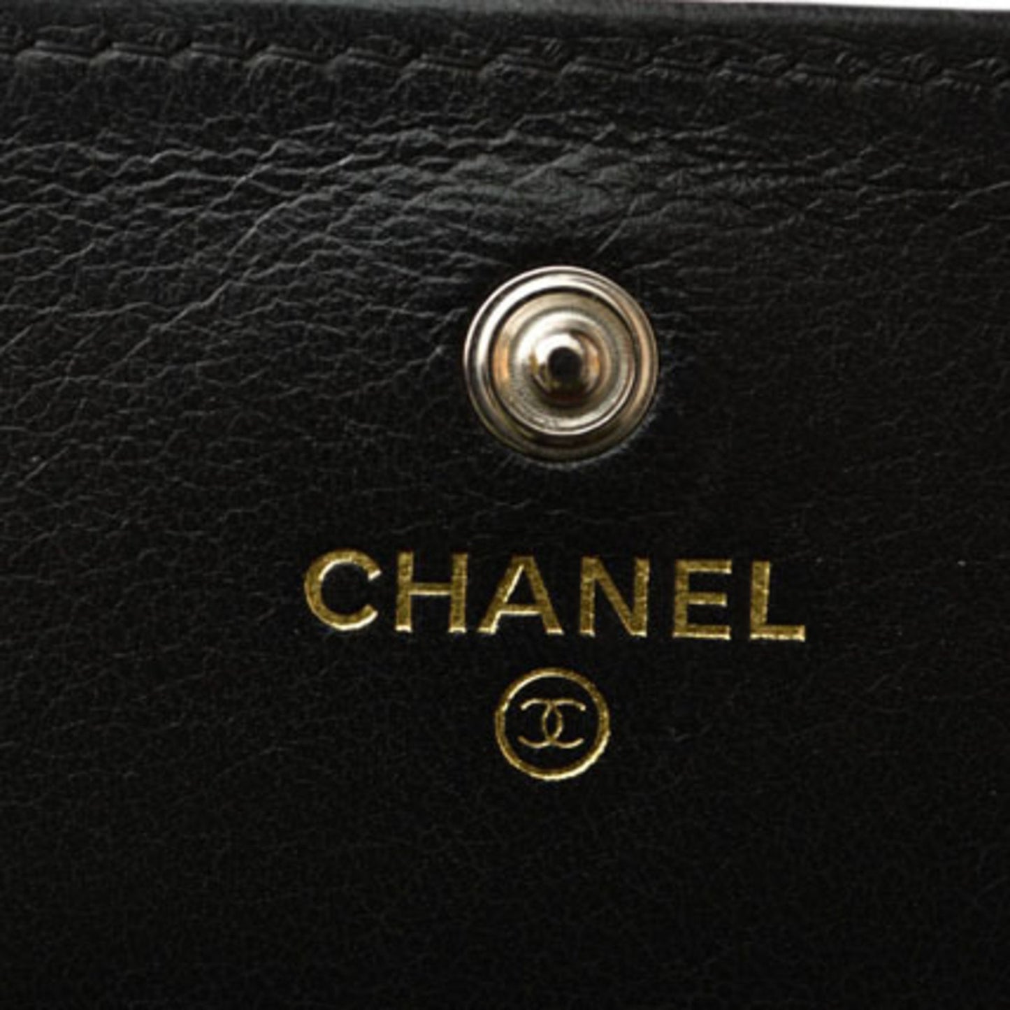 Chanel, Black, Leather, wallet