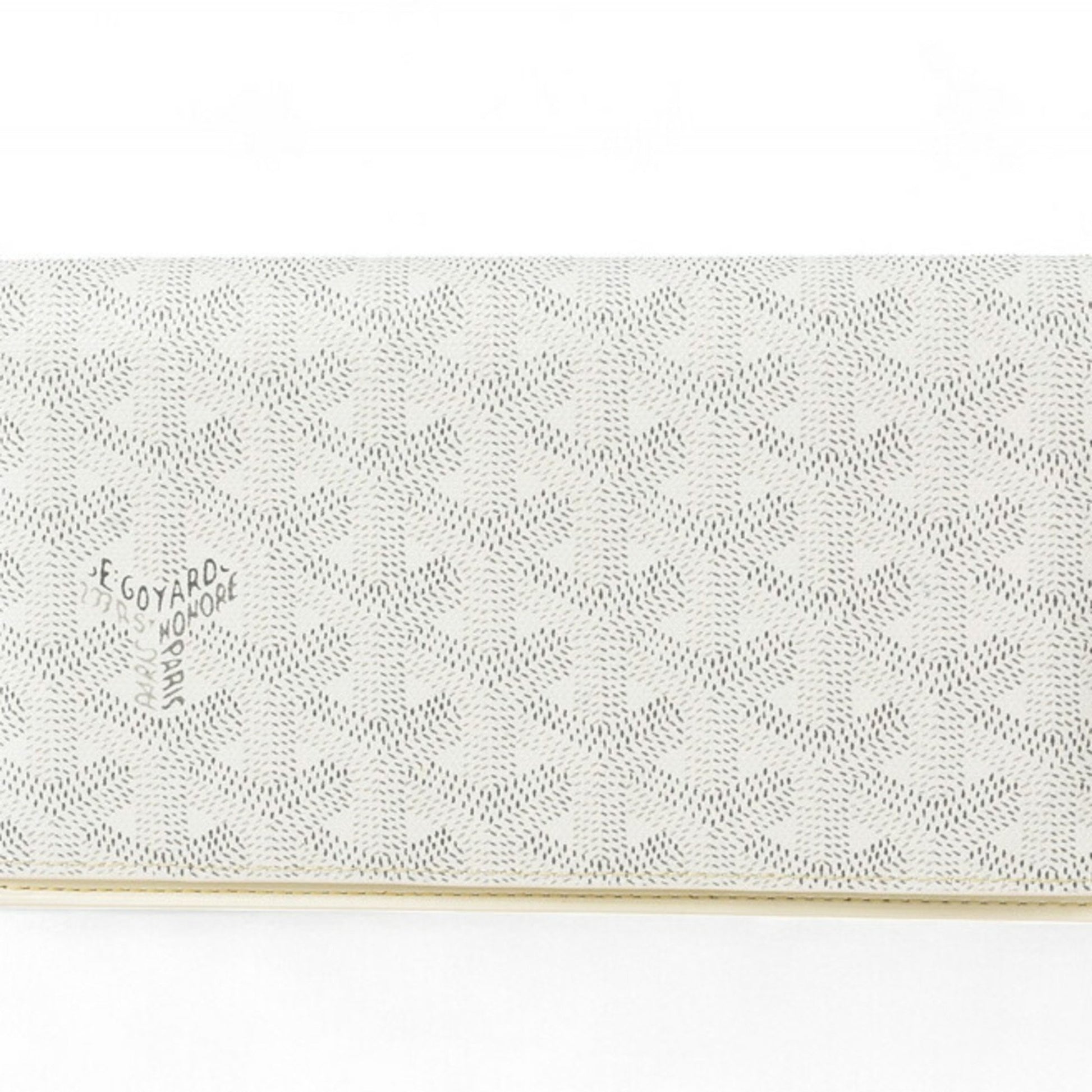 Goyard Richelieu, White, Canvas, wallet