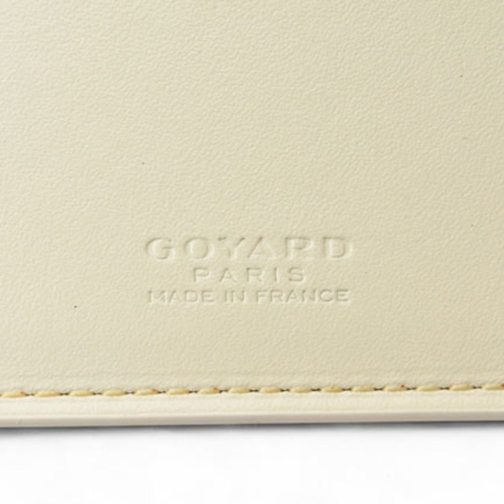 Goyard Richelieu, White, Canvas, wallet