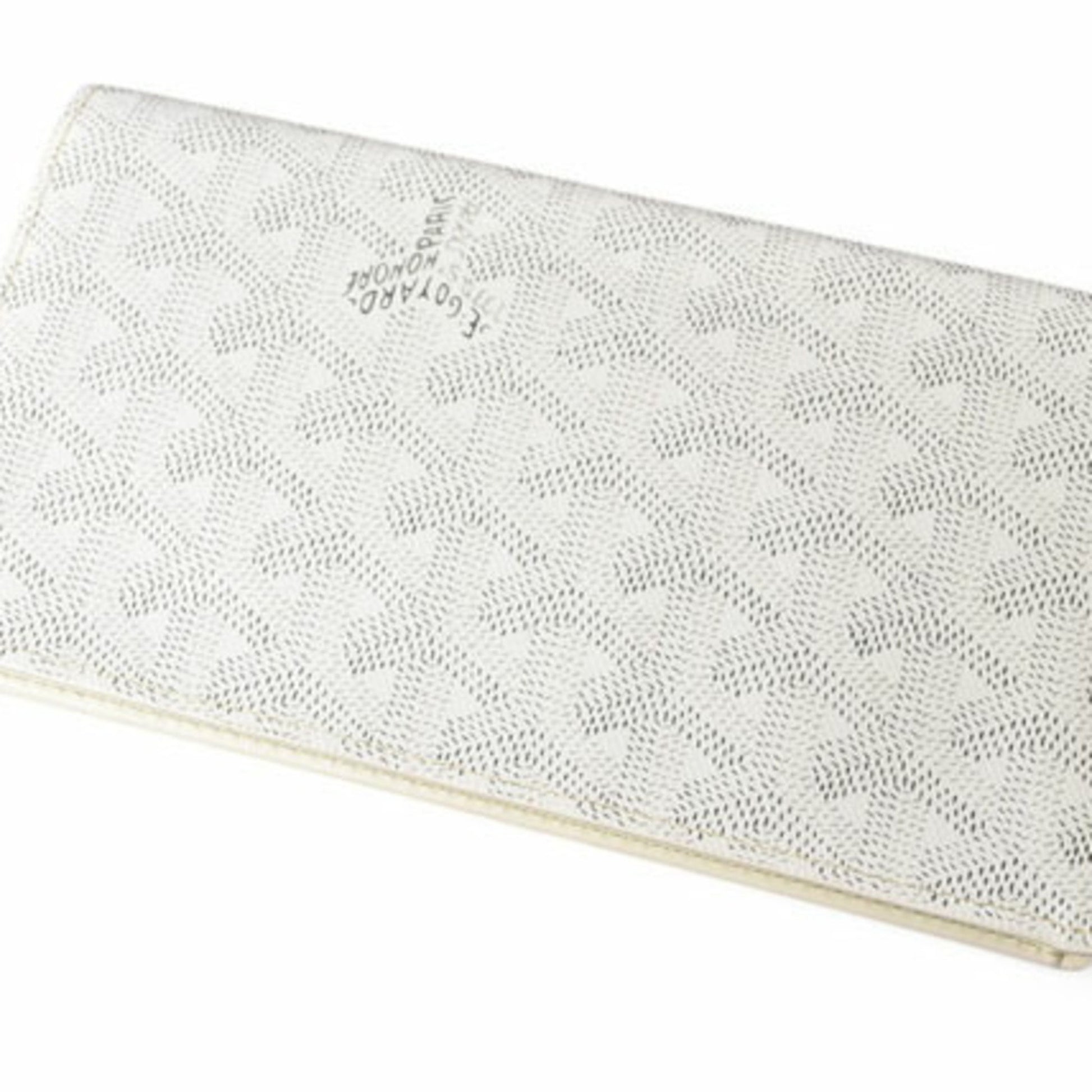 Goyard Richelieu, White, Canvas, wallet