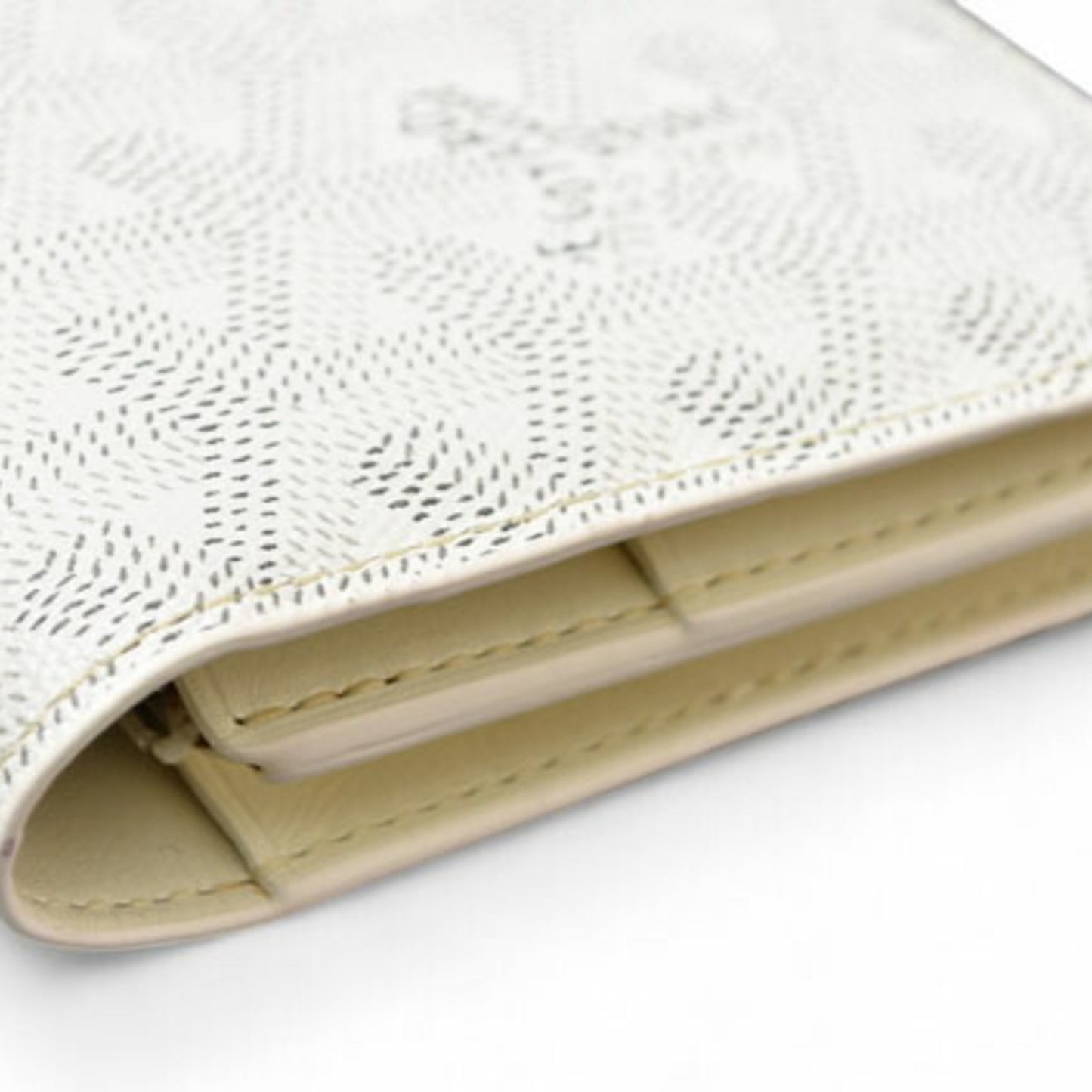 Goyard Richelieu, White, Canvas, wallet