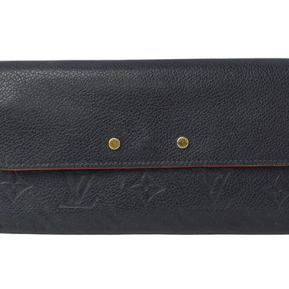Louis Vuitton Pont Neuf, Navy, Leather, wallet