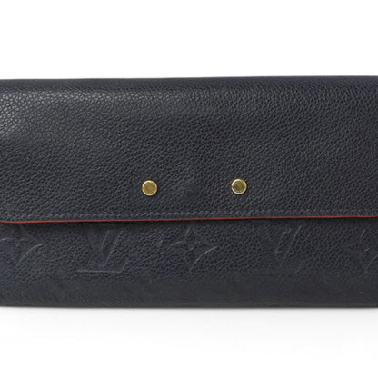 Louis Vuitton Pont Neuf, Navy, Leather, wallet