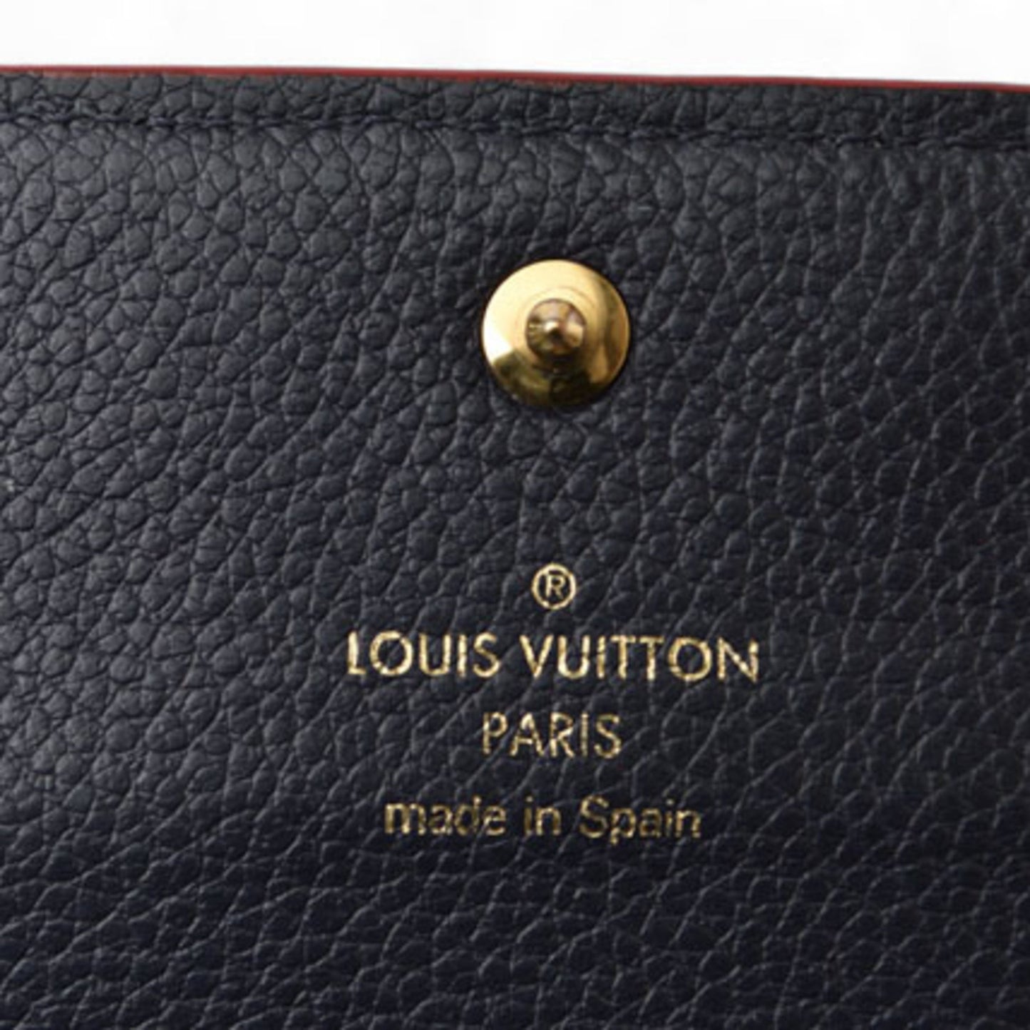 Louis Vuitton Pont Neuf, Navy, Leather, wallet