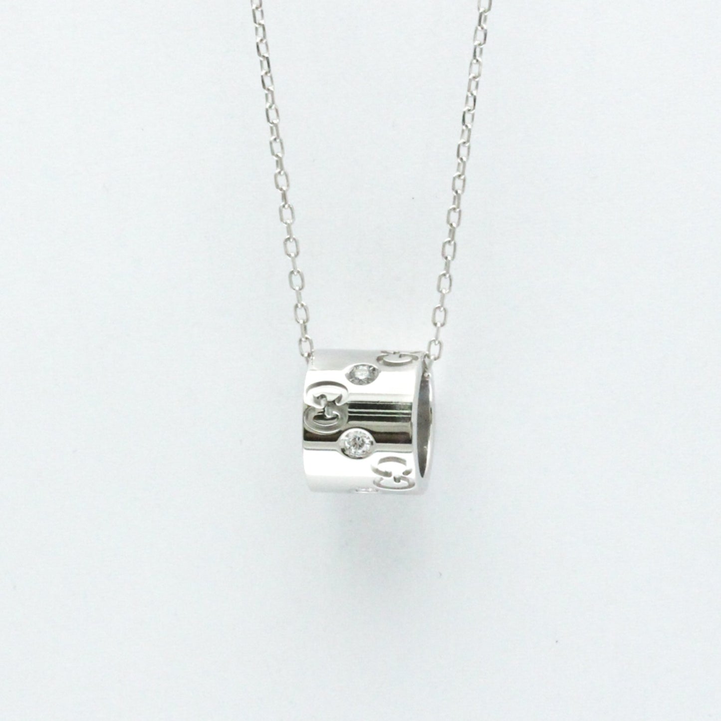 Gucci Icon, Silver, White Gold, necklace