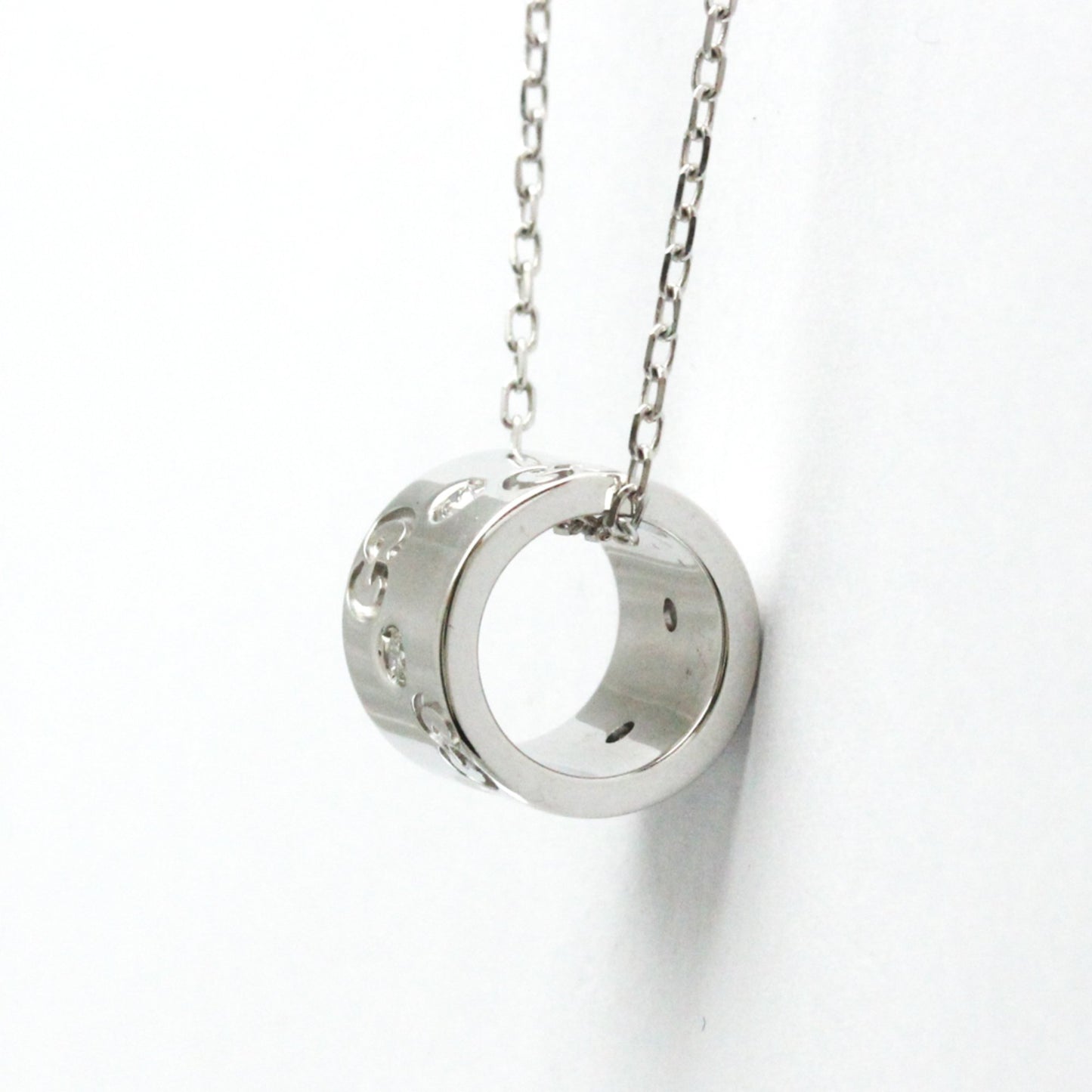 Gucci Icon, Silver, White Gold, necklace