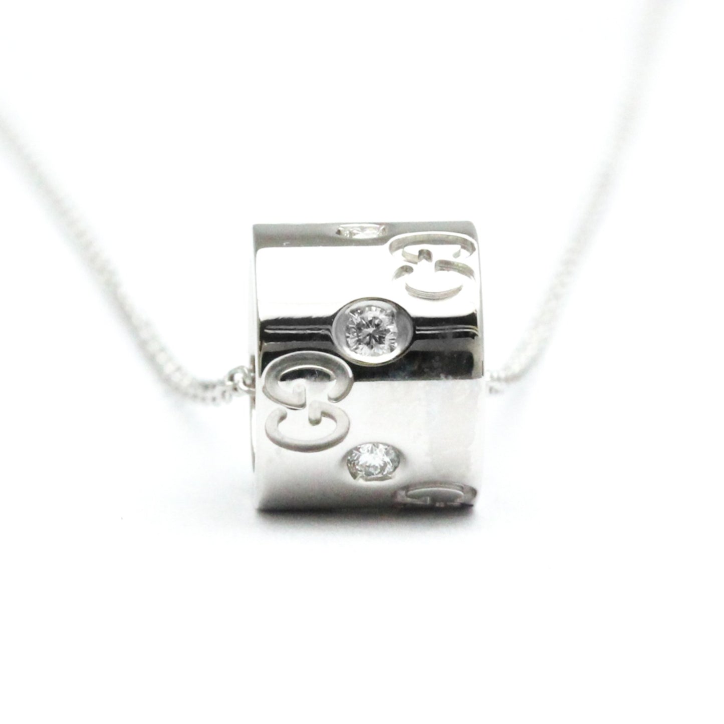 Gucci Icon, Silver, White Gold, necklace