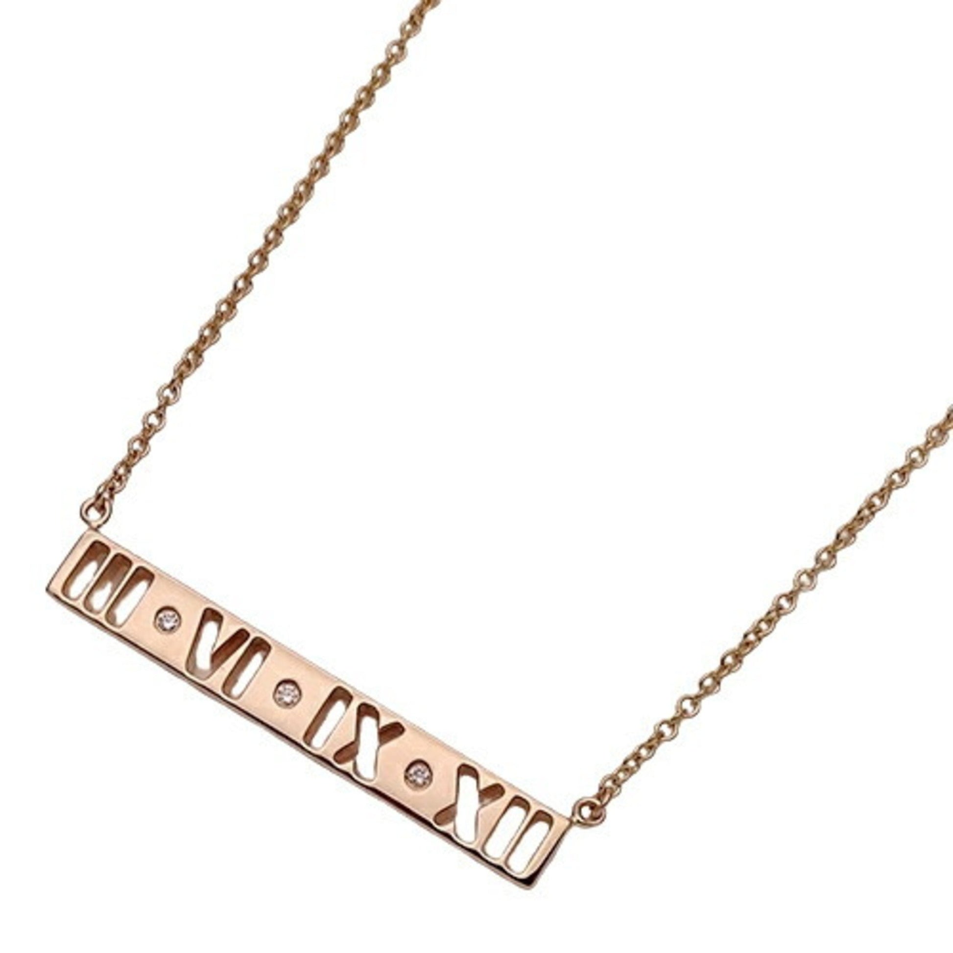 Tiffany & Co Atlas, Gold, Rose Gold, necklace