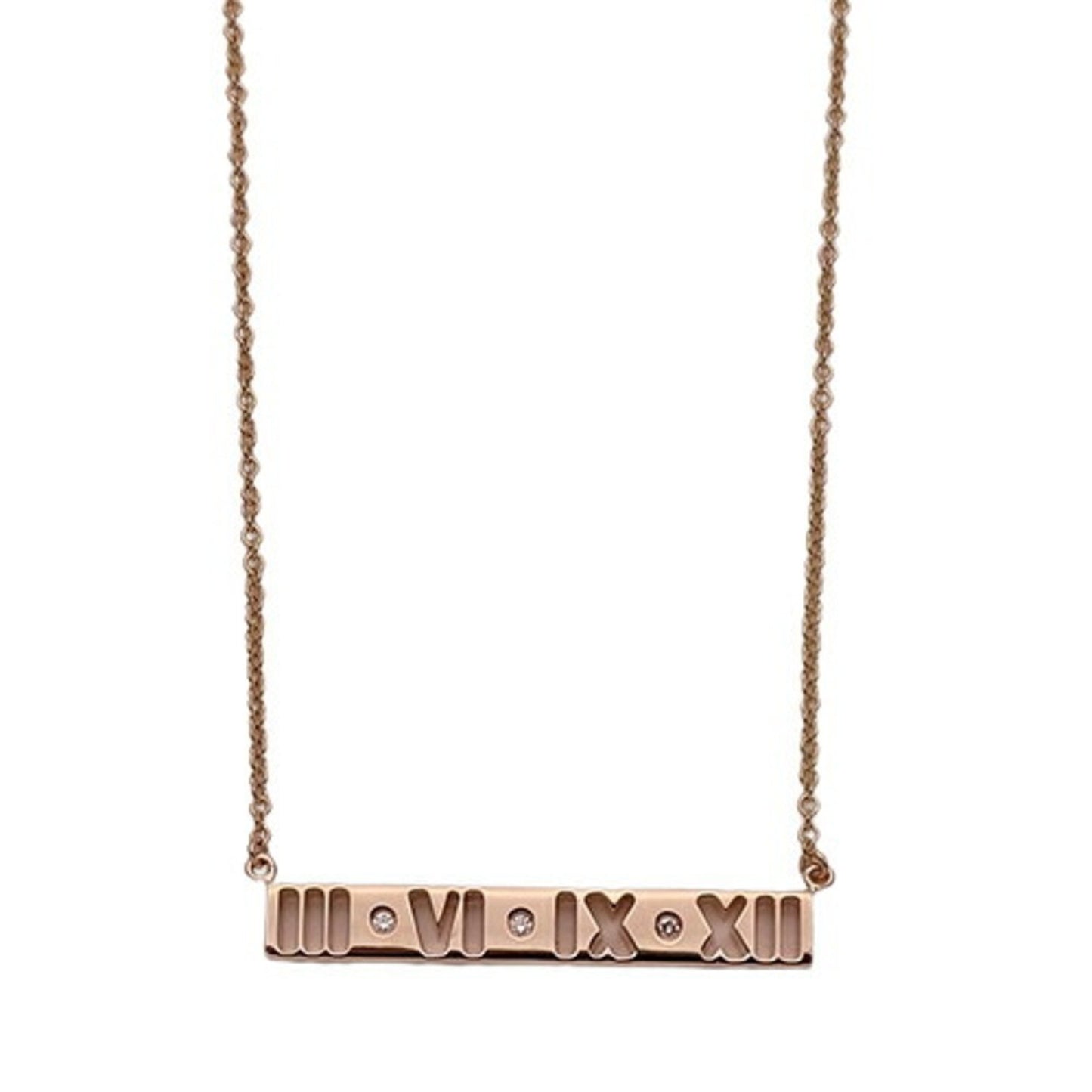 Tiffany & Co Atlas, Gold, Rose Gold, necklace