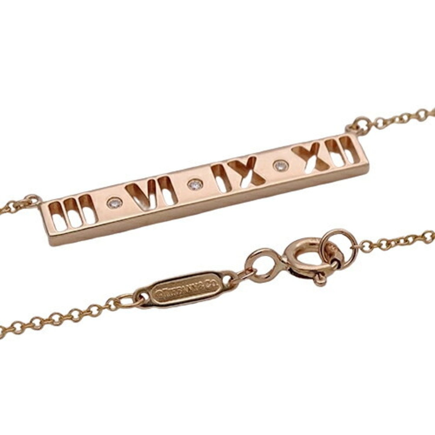 Tiffany & Co Atlas, Gold, Rose Gold, necklace