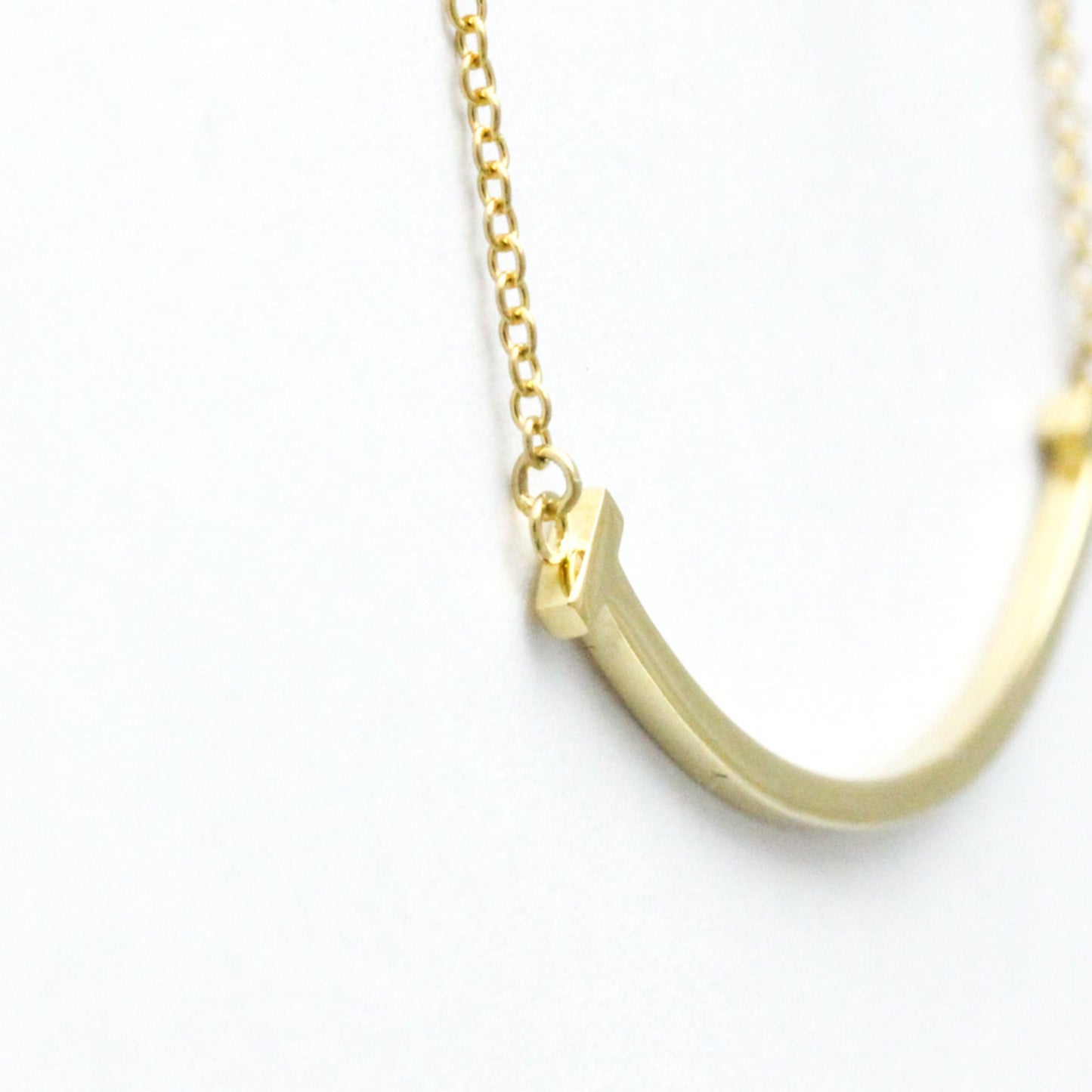 Tiffany & Co T Smile, Gold, Yellow Gold, necklace