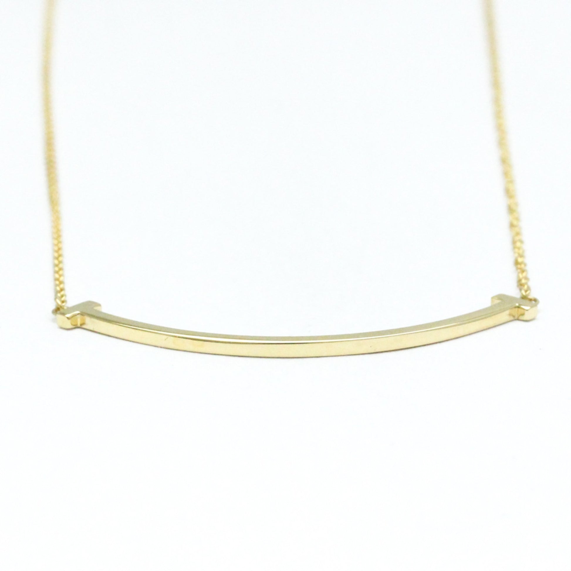 Tiffany & Co T Smile, Gold, Yellow Gold, necklace